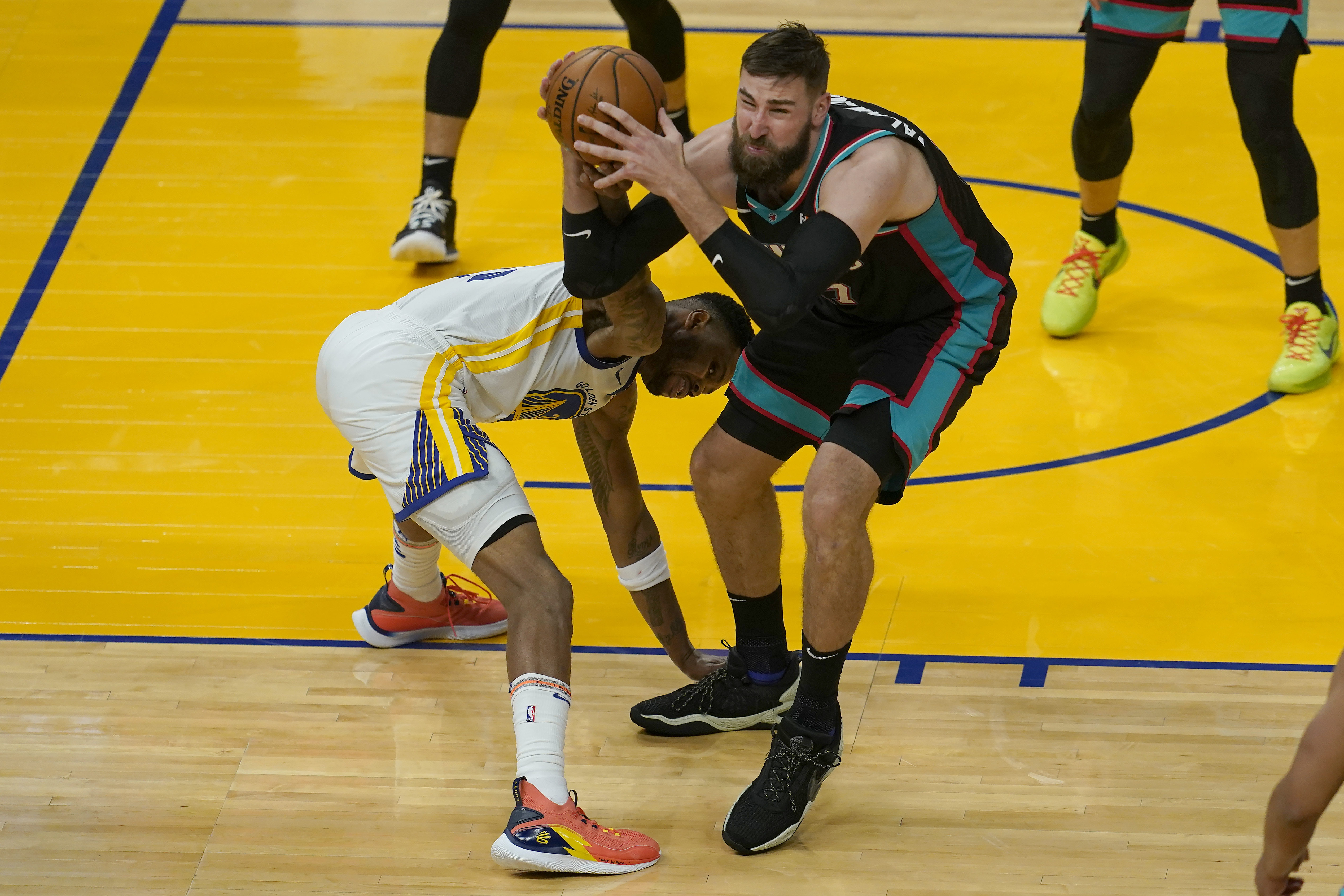 Juan Toscano-Anderson - Golden State Warriors - Game-Worn City Edition  Jersey - 1st Half - 2022 NBA Finals Game 3