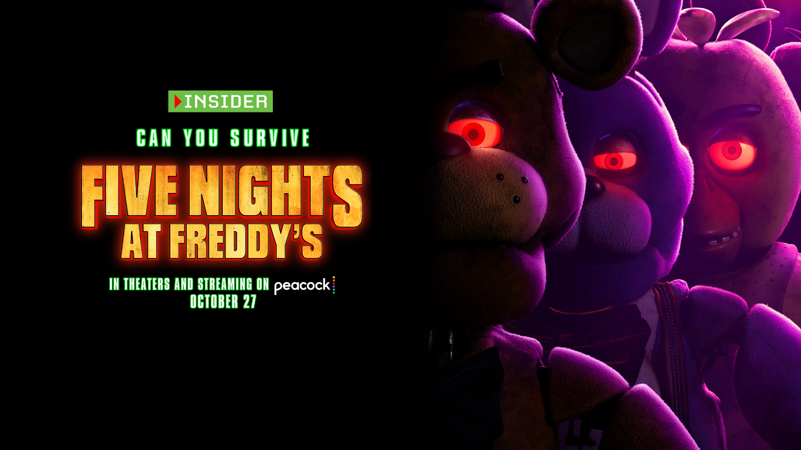 You can watch FNAF for free on Peacock! Who is watching this weekend!?, Five  Nights at Freddy's