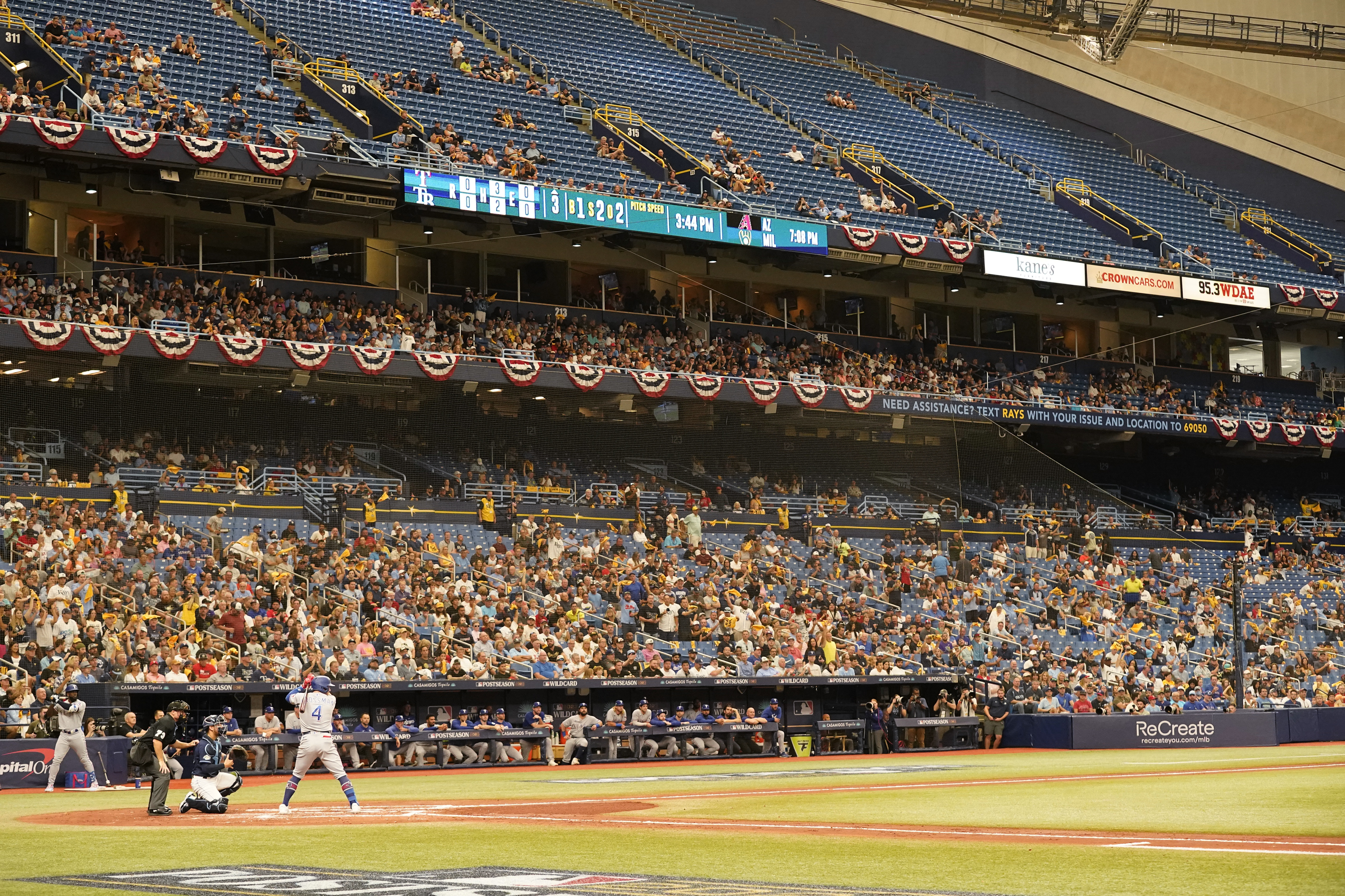 Rangers beat Rays 7-1 for Wild Card Series sweep behind Garcia and Carter  home runs, National