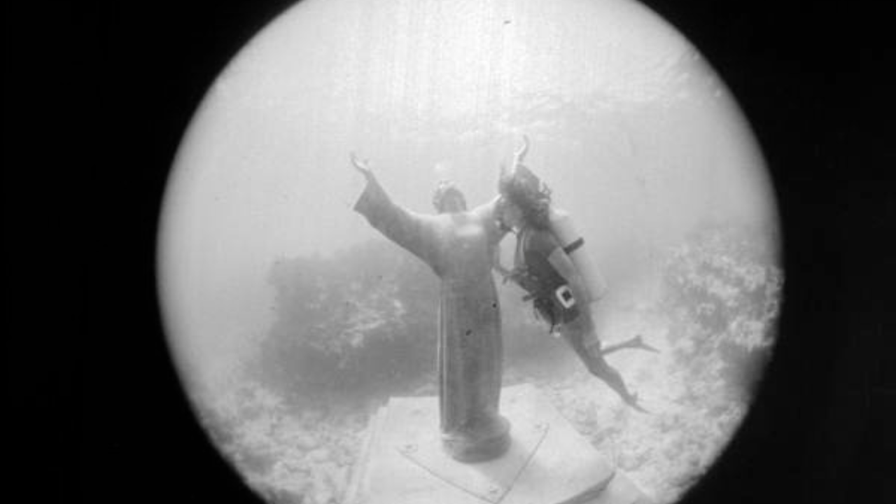 This giant statue of Jesus sits alone off Florida's coast. How did