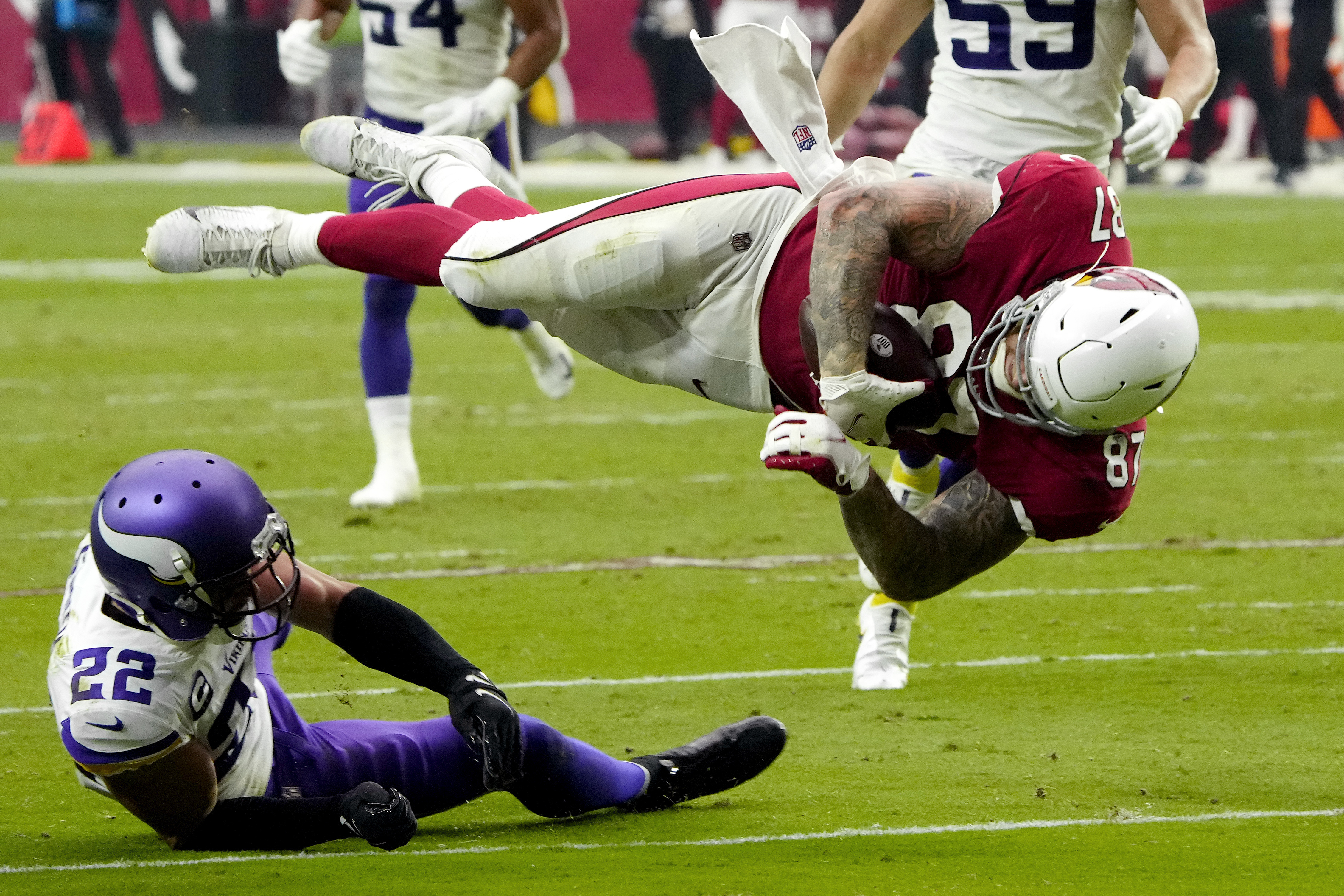 Cardinals Beat Vikings 34-33 after missed field goal in 2021, Kyler Murray  4 touchdowns