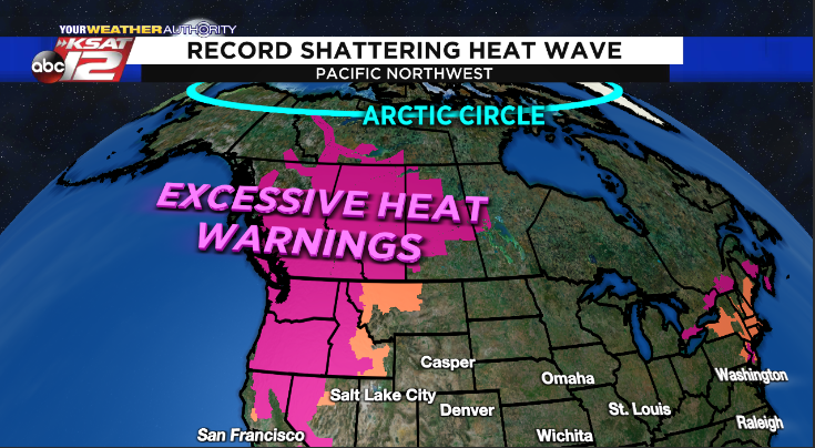 Temperatures Soar Above 110 In Pacific Northwest Possible 1 In 1 000 Year Event