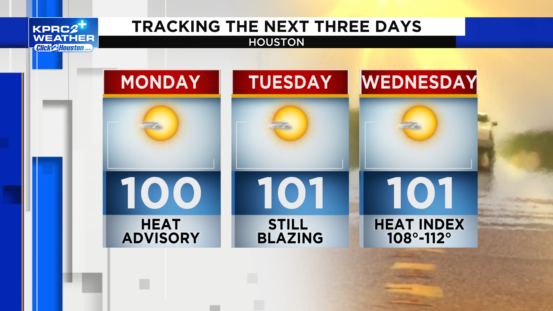 Houston heat dome moves west, 100-degree days all weekend