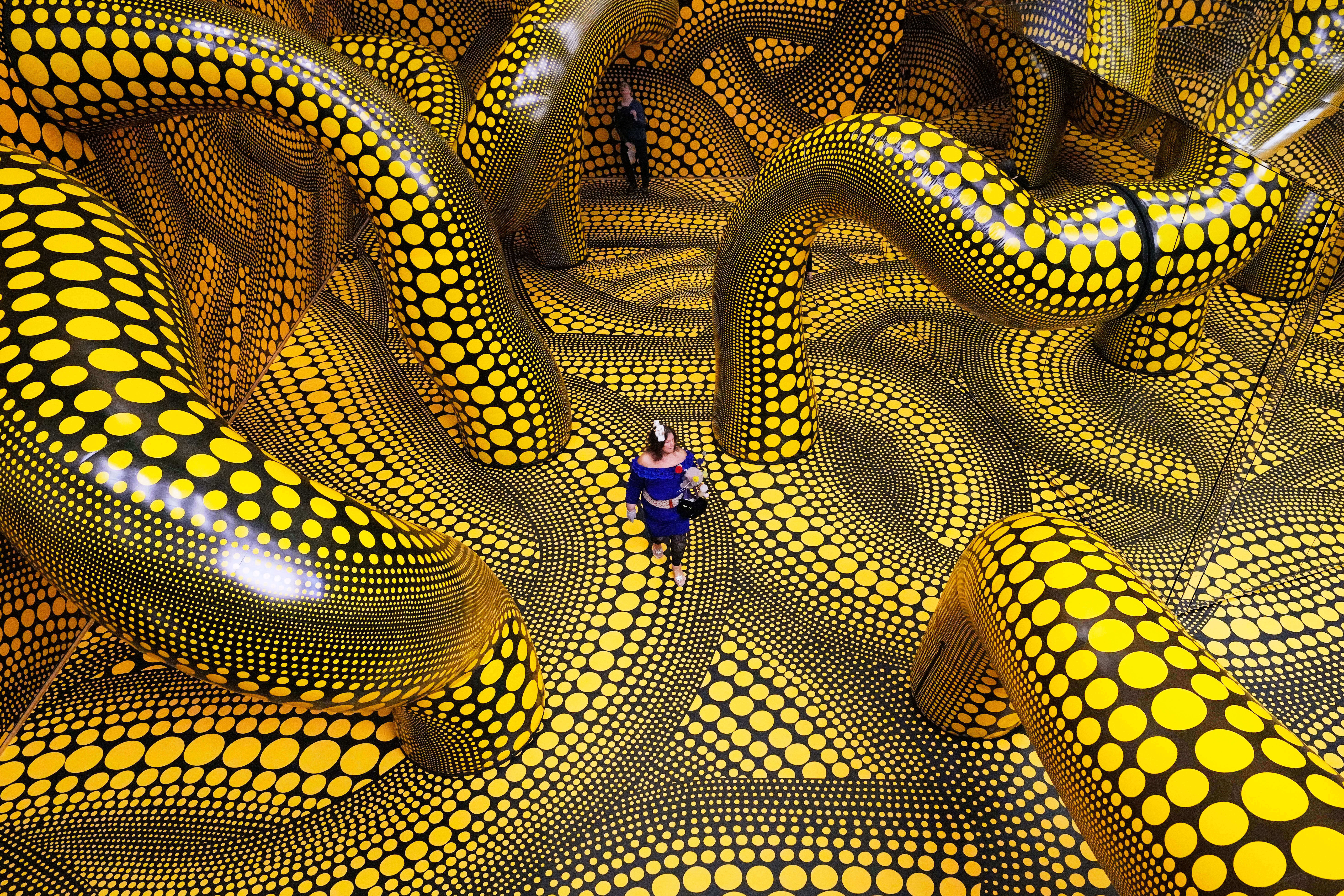German museum celebrates famed Japanese artist Kusama in vast new