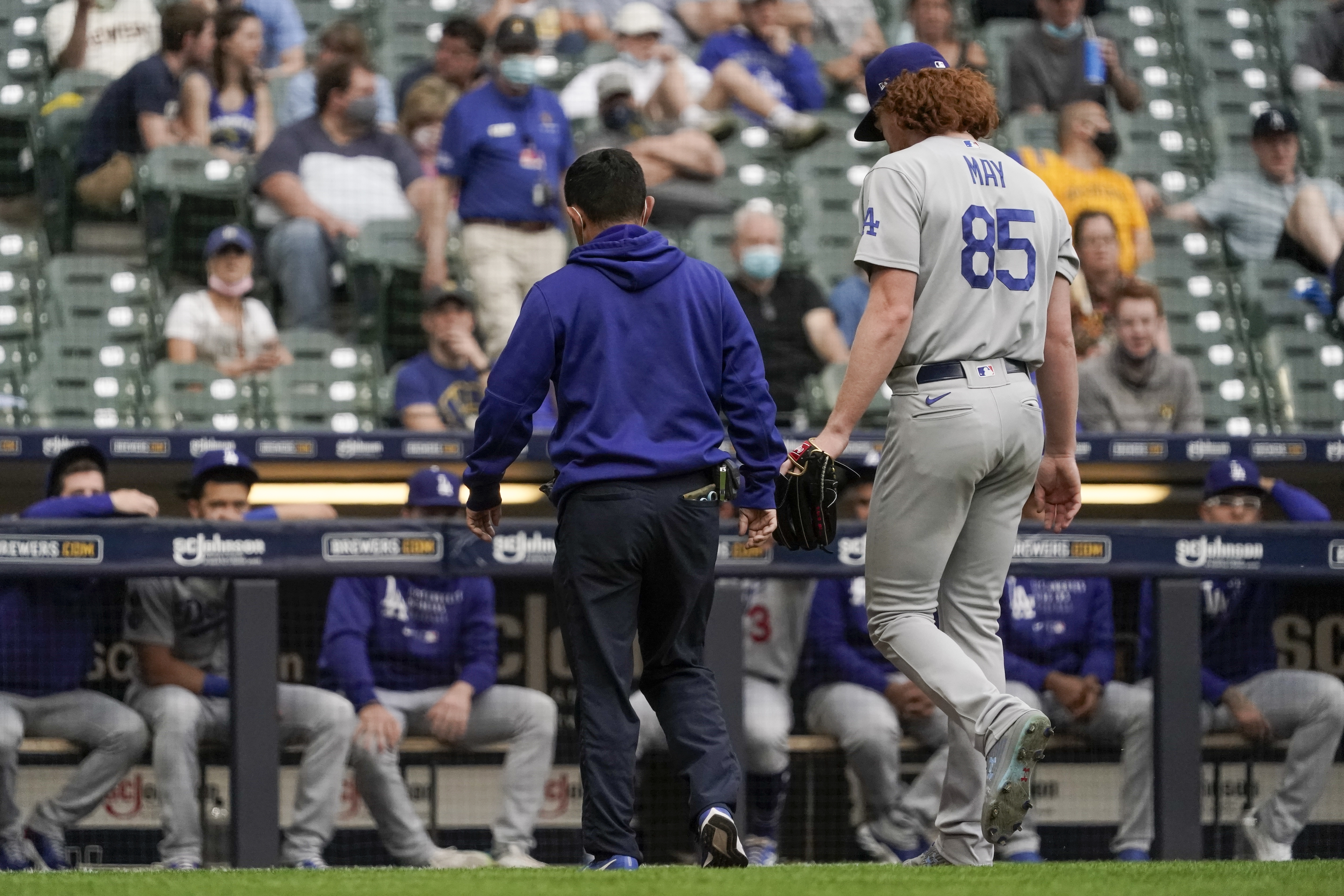 Tony Gonsolin placed on injured list with right shoulder inflammation