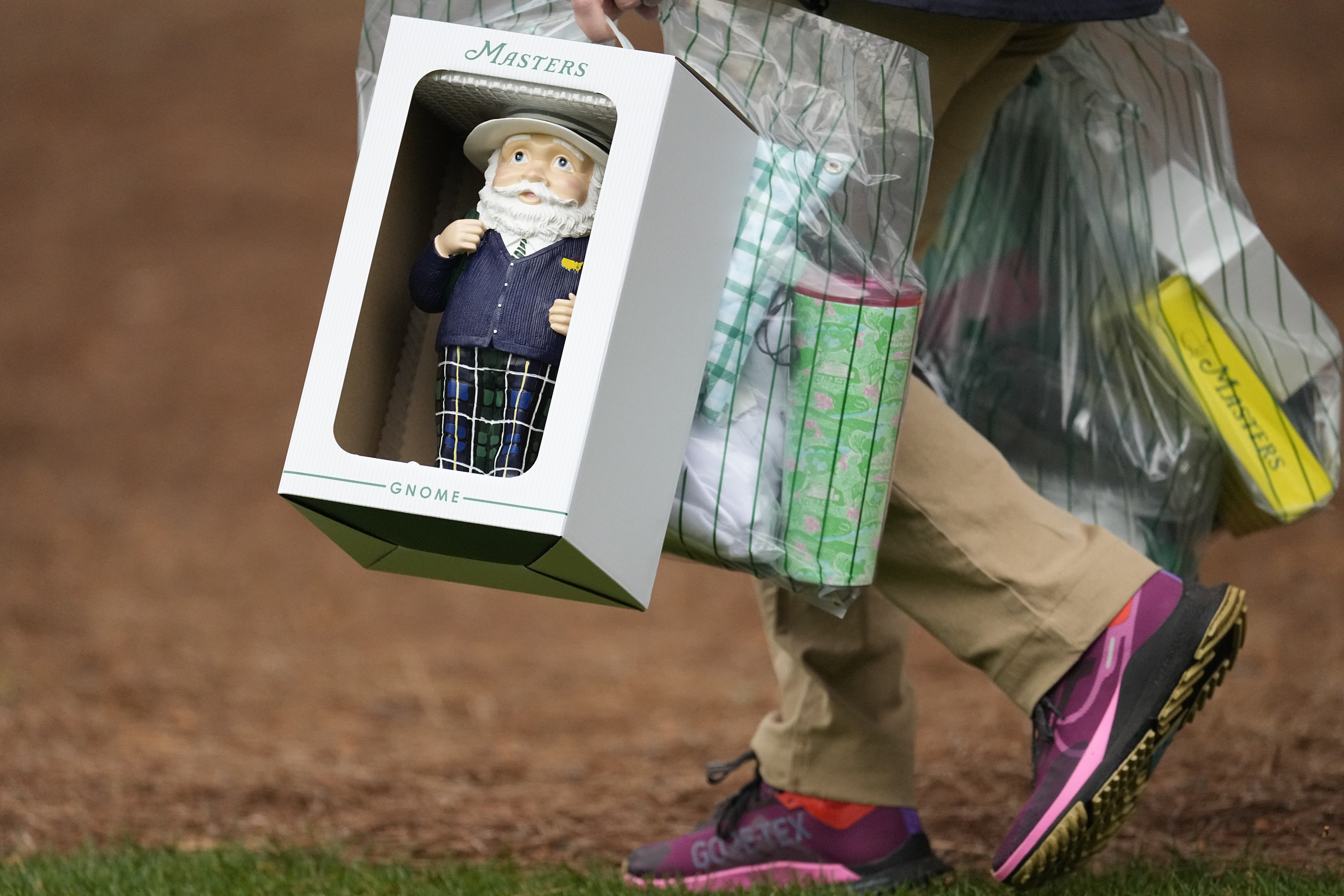 The craze for Masters gnomes is growing. Little golf-centric