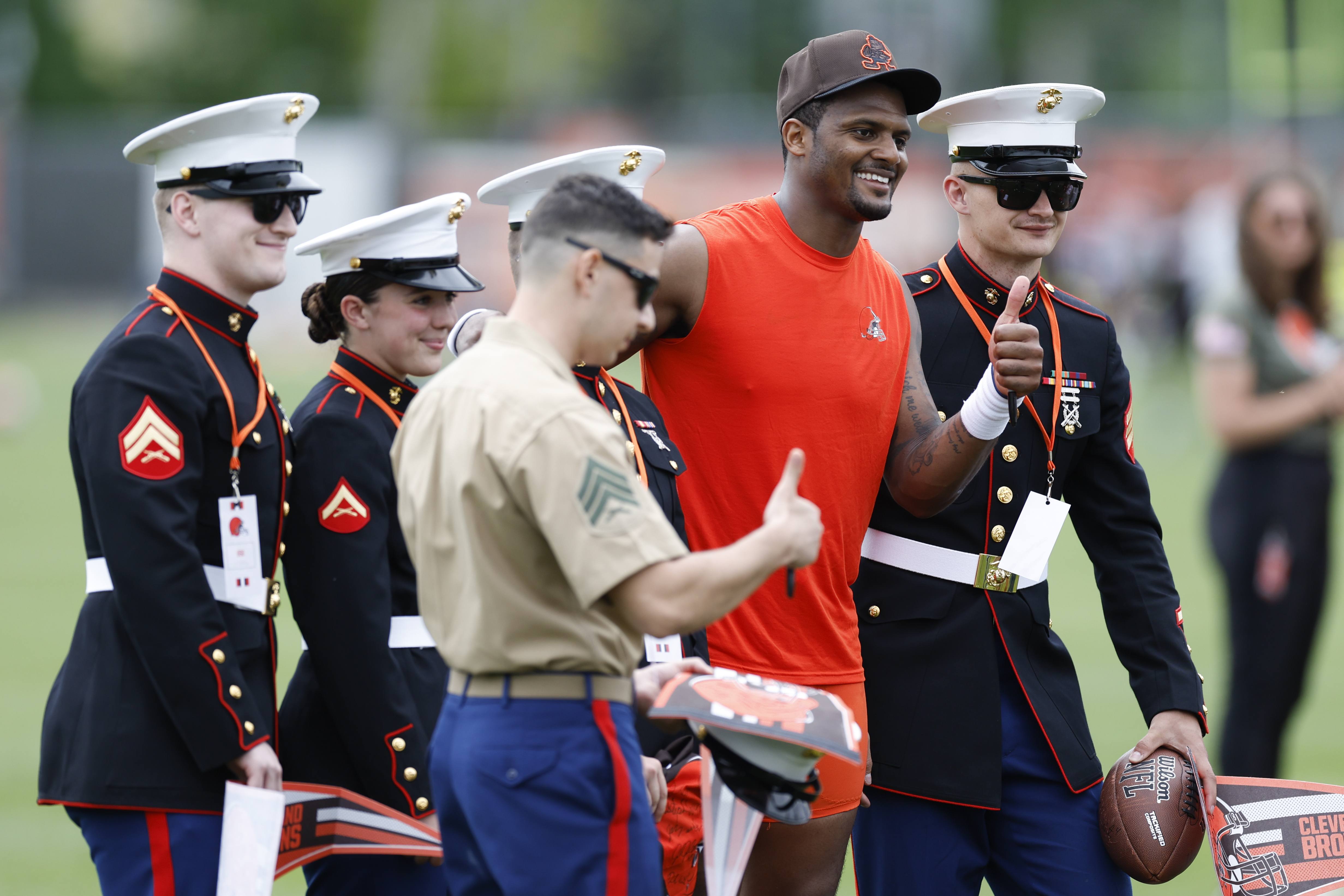 Deshaun Watson practices with the Browns as legal storm swirls