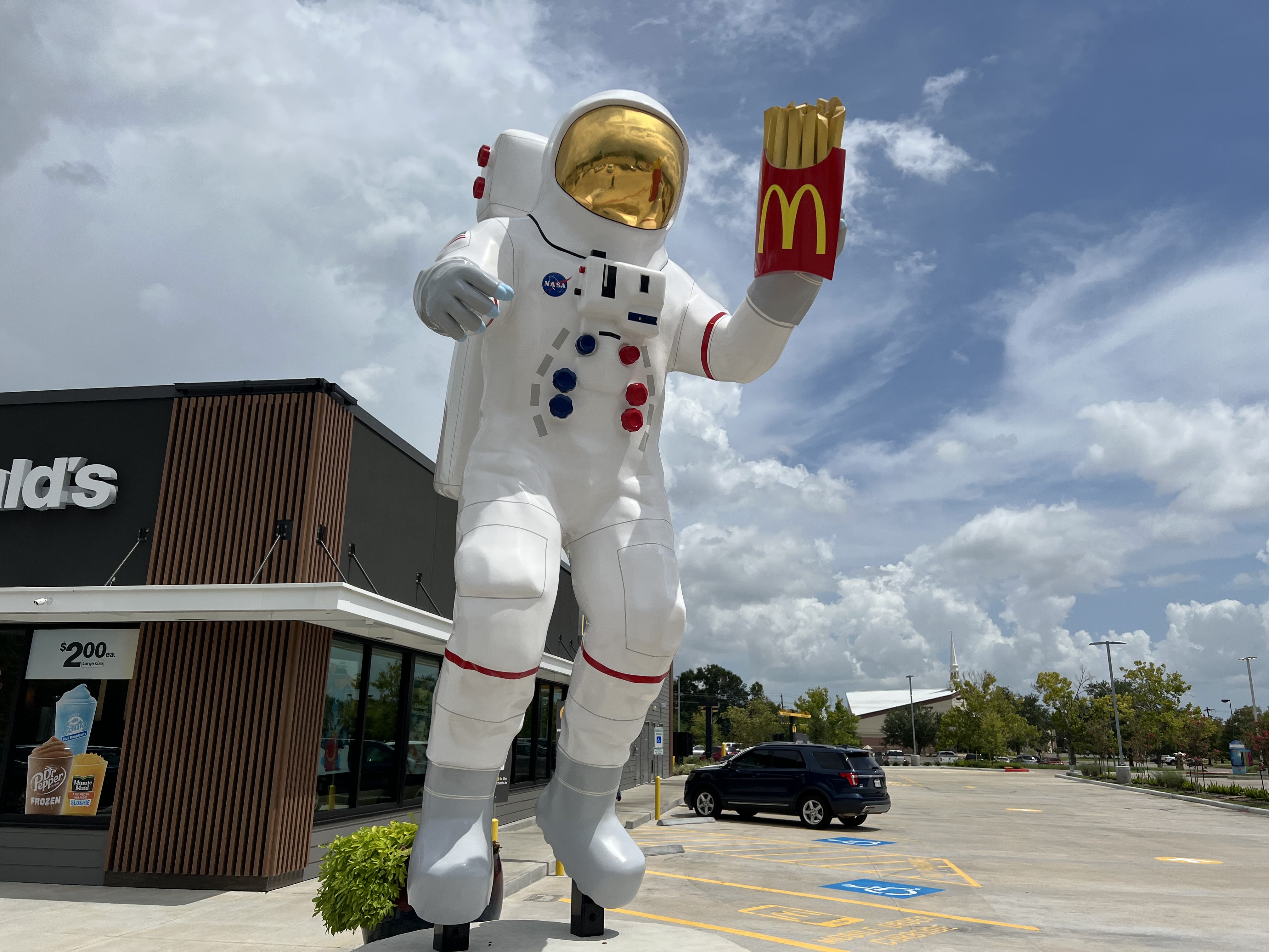 Houston Texas MC Donald s McDonalds space center Stock Photo - Alamy