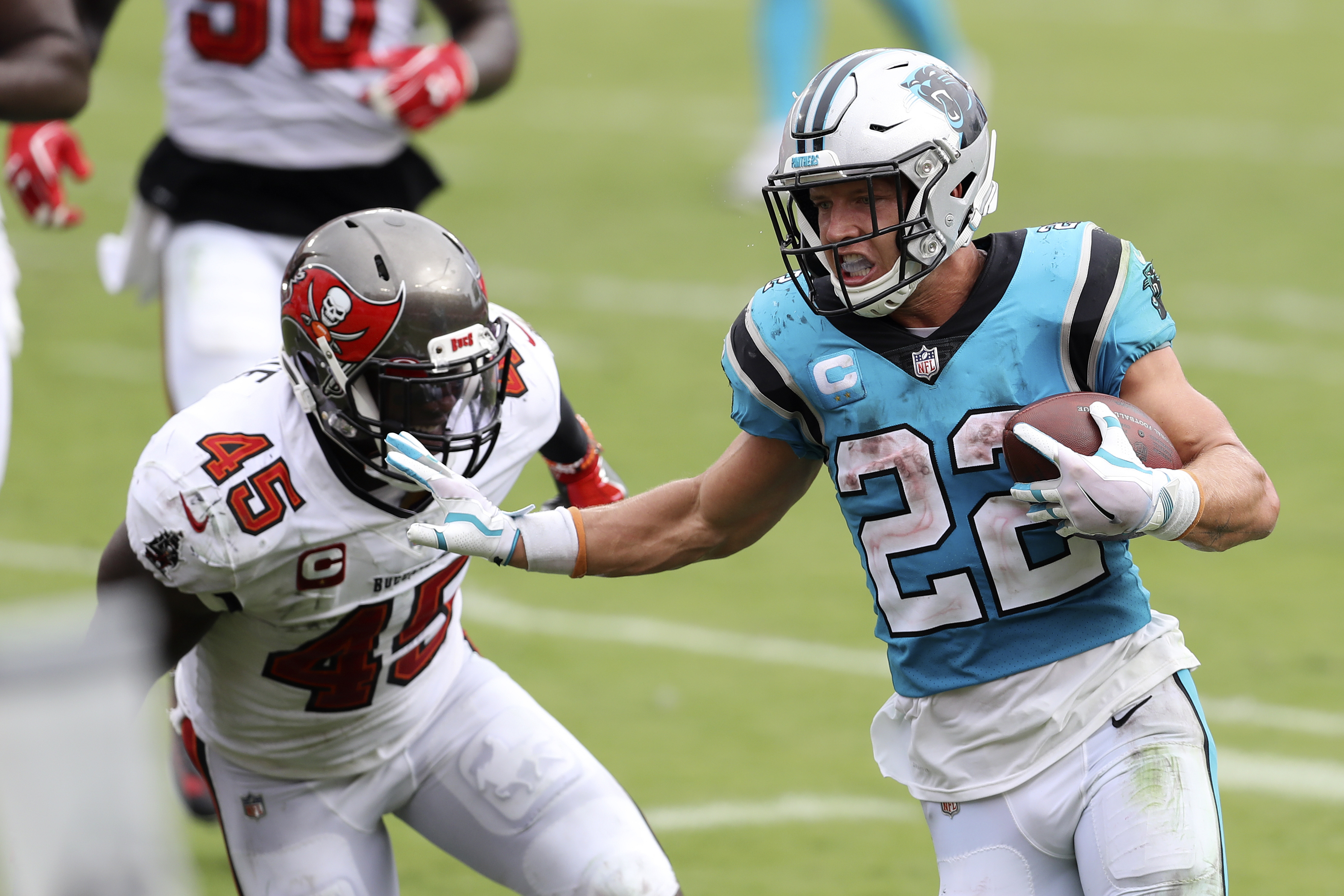 Panthers RB Christian McCaffrey out for the season with ankle