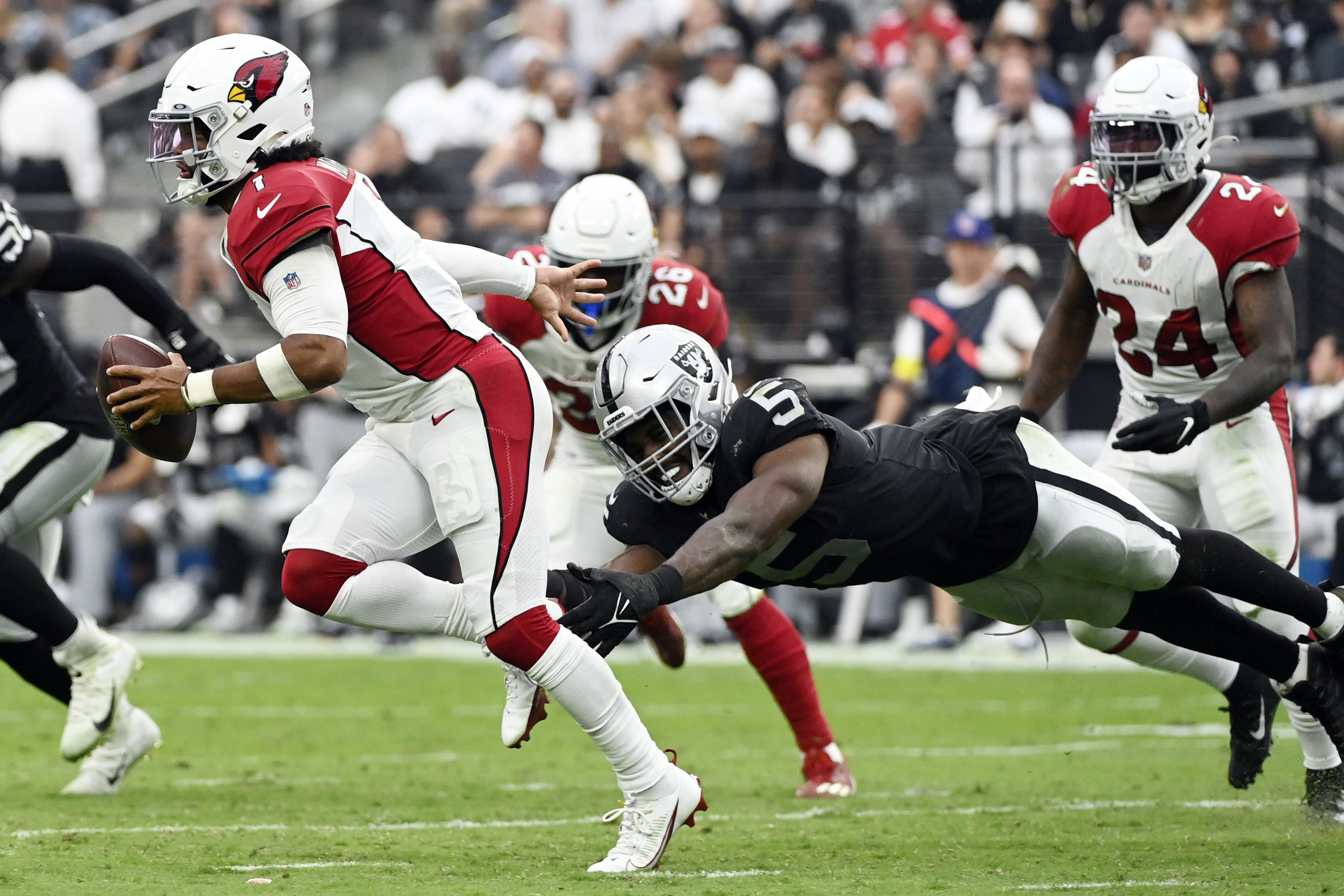 Raiders vs. Cardinals score: Fumble return in OT caps historic comeback as  Arizona overcomes 20-point deficit 