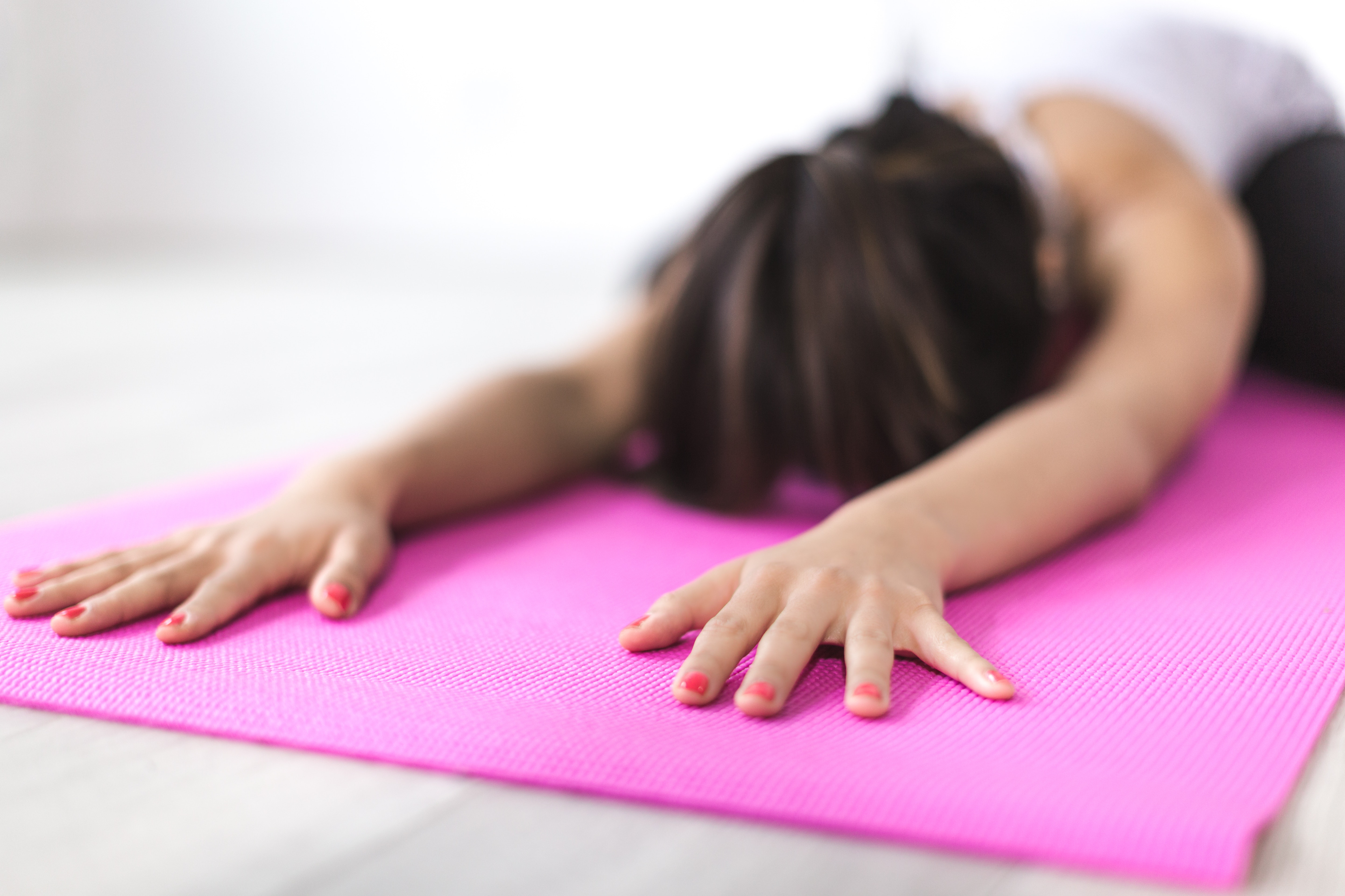 Sunny Health & Fitness Pink Yoga Mat 