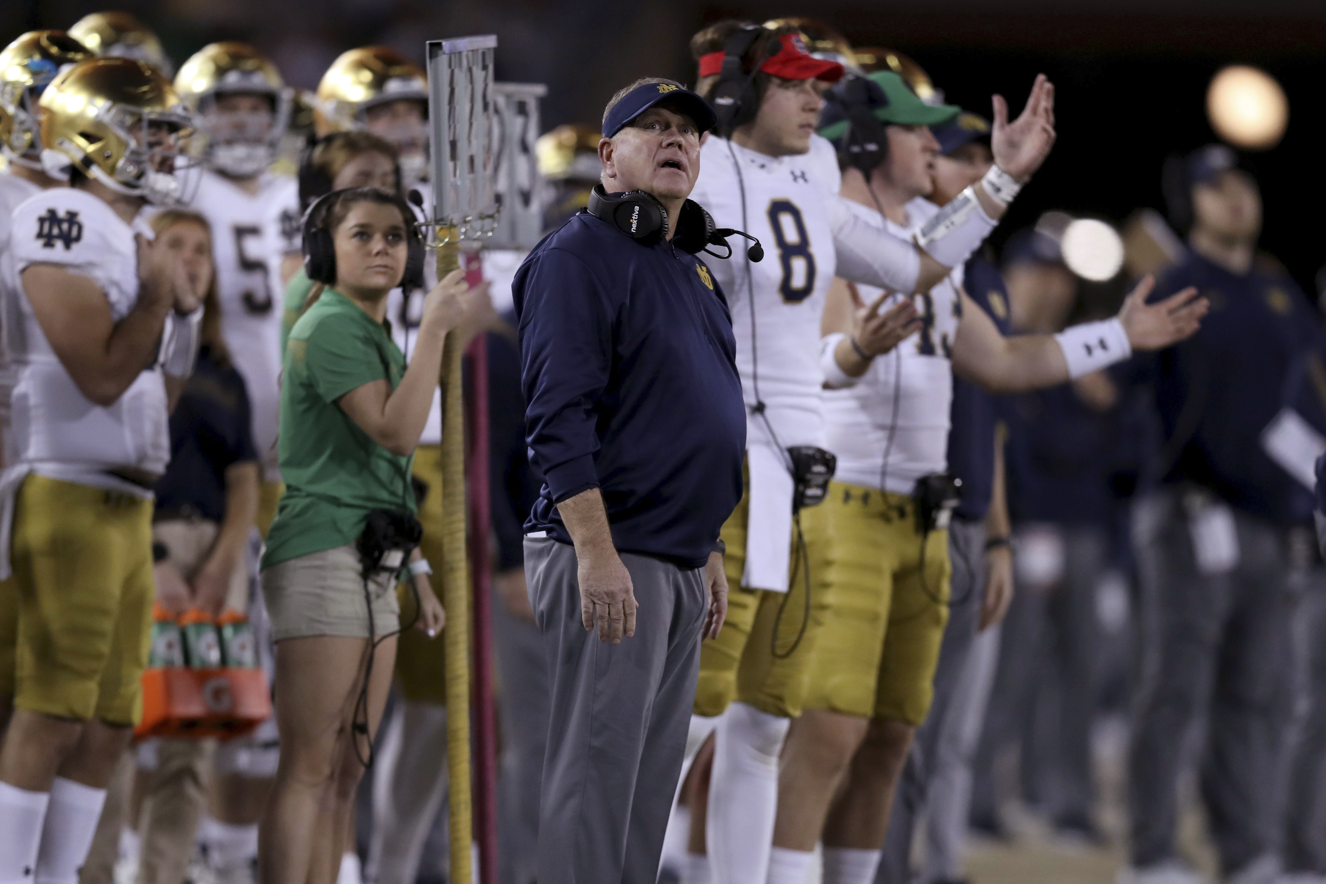 ad notre dame won t rush search to replace brian kelly