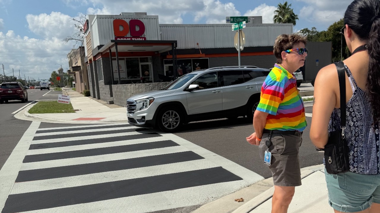 Rainbow crosswalk near Pulse Nightclub in Orlando removed overnight