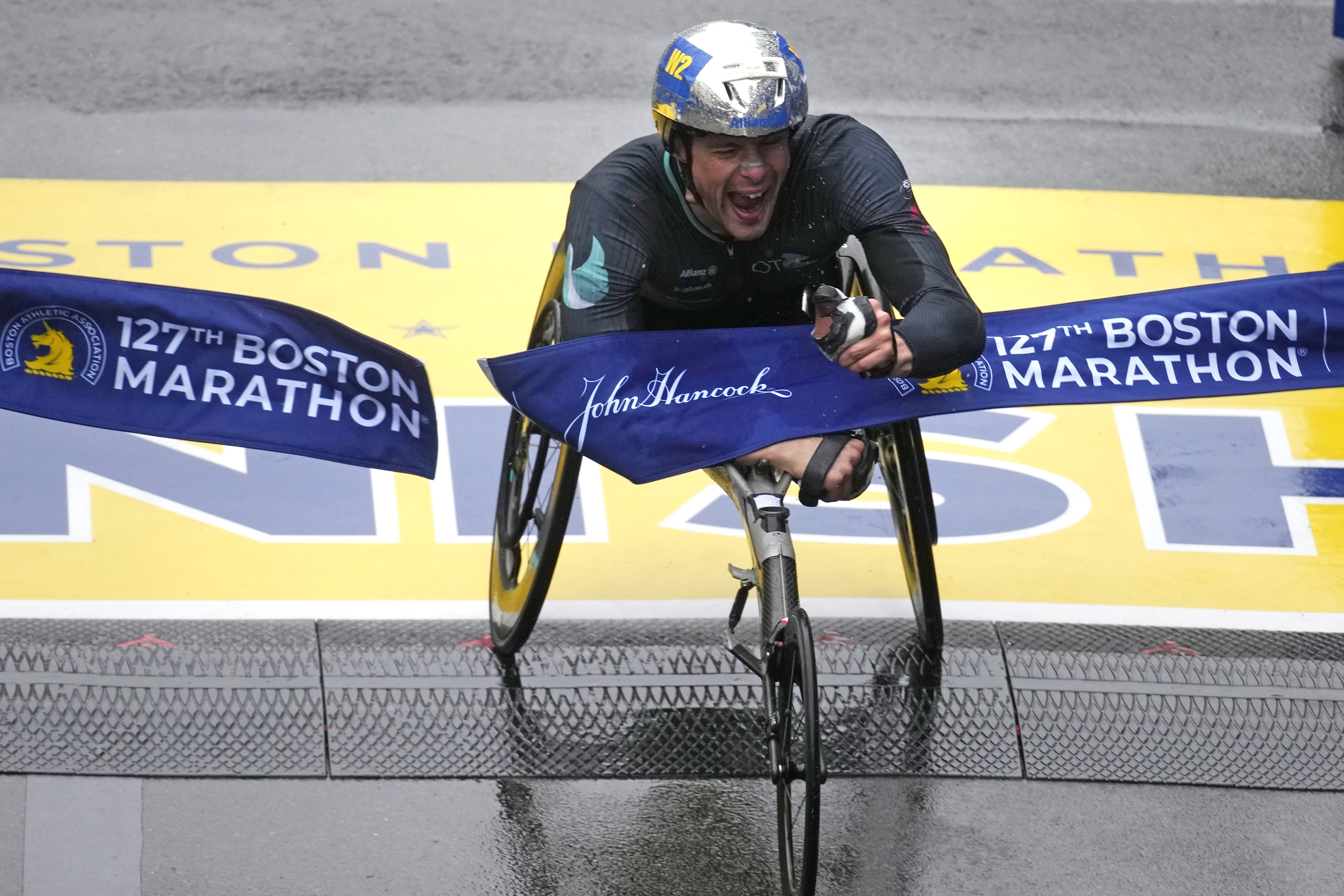 Runners kick off 127th Boston Marathon in Hopkinton