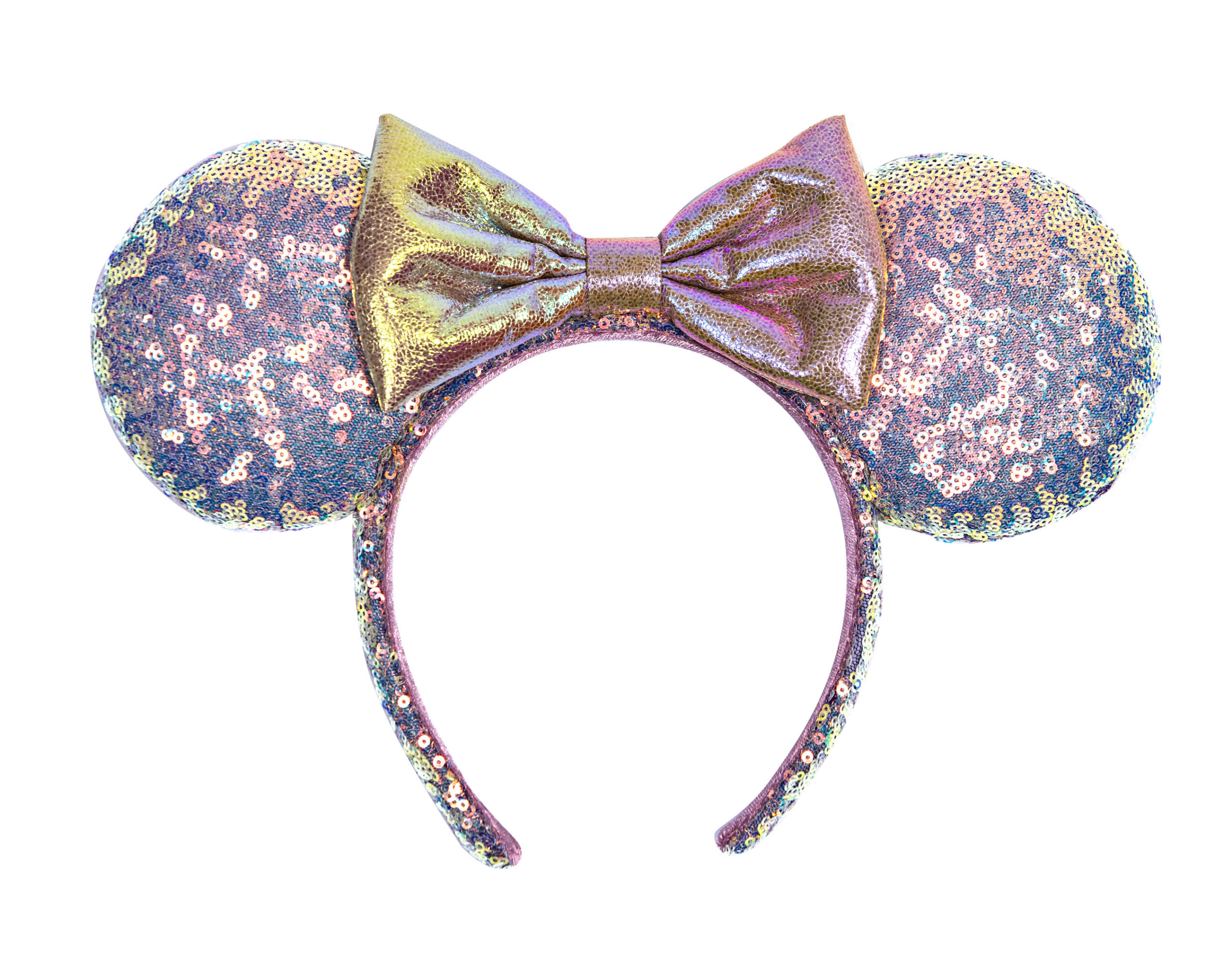 Disney Parks WDW 50th Anniversary Gold and Black Minnie Mouse Ears