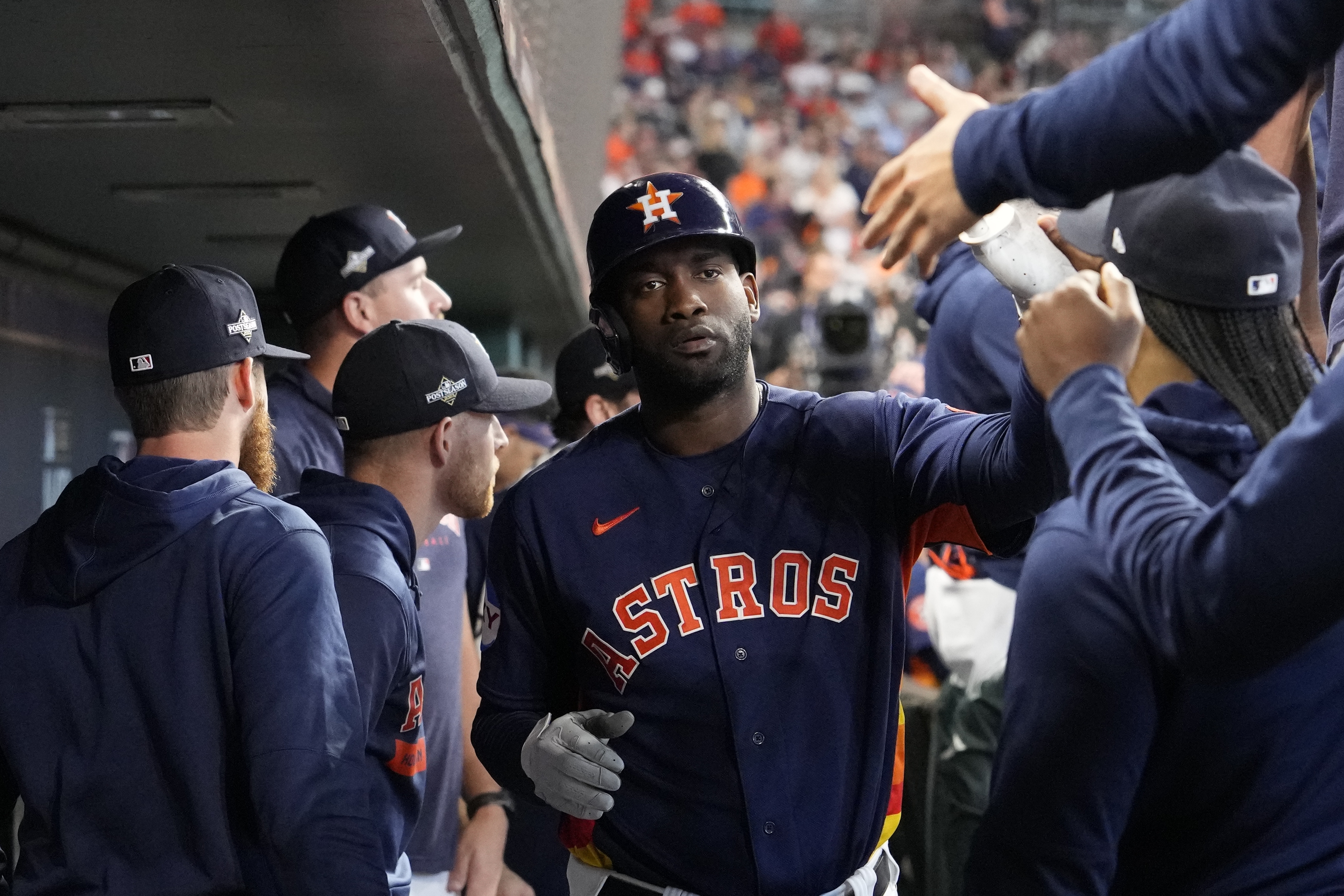 Astros slugger Yordan Alvarez dealing with ailment during ALCS against  Rangers, AP source says