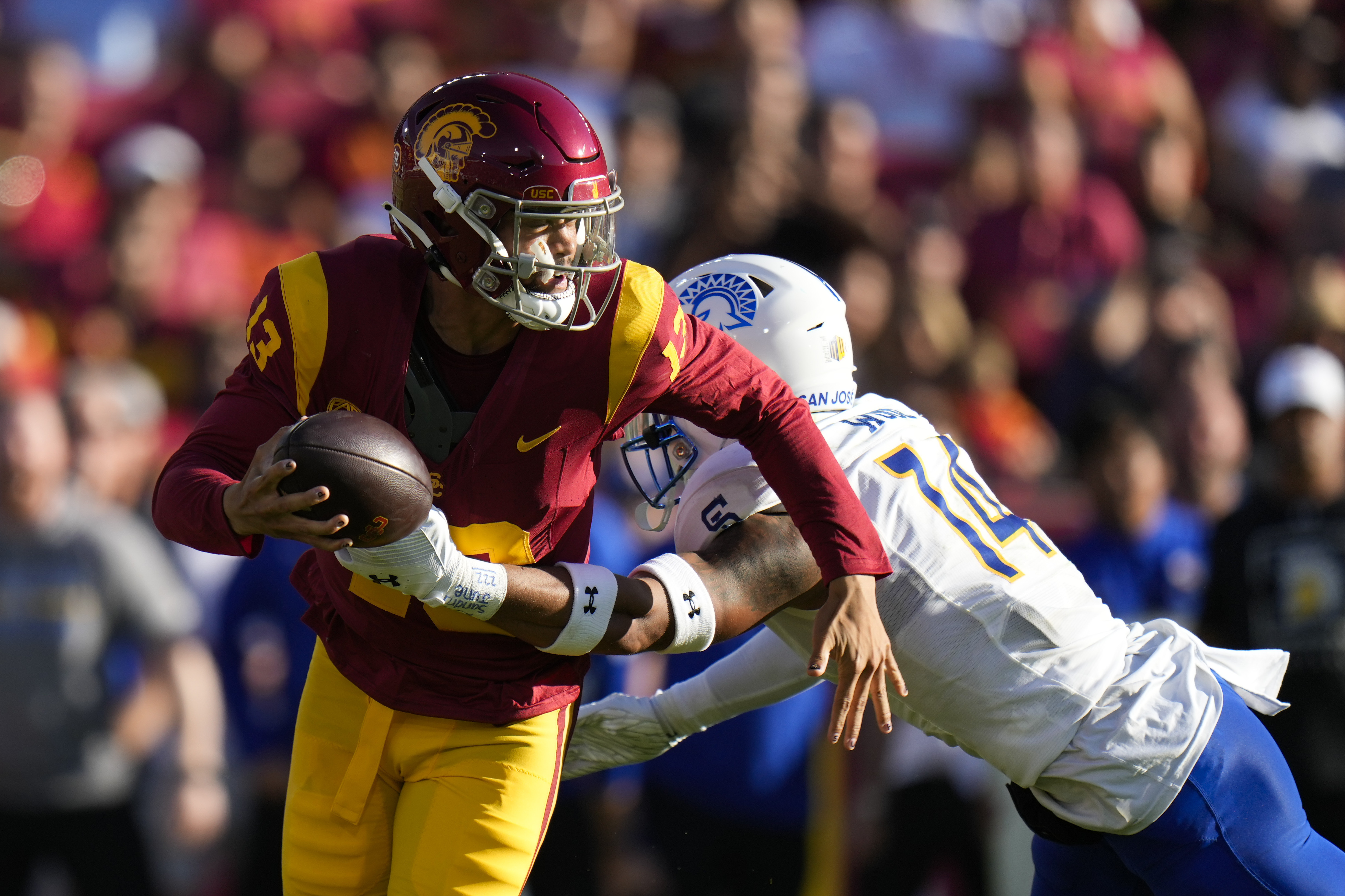 Caleb Williams, No. 6 USC set sights on San Jose State