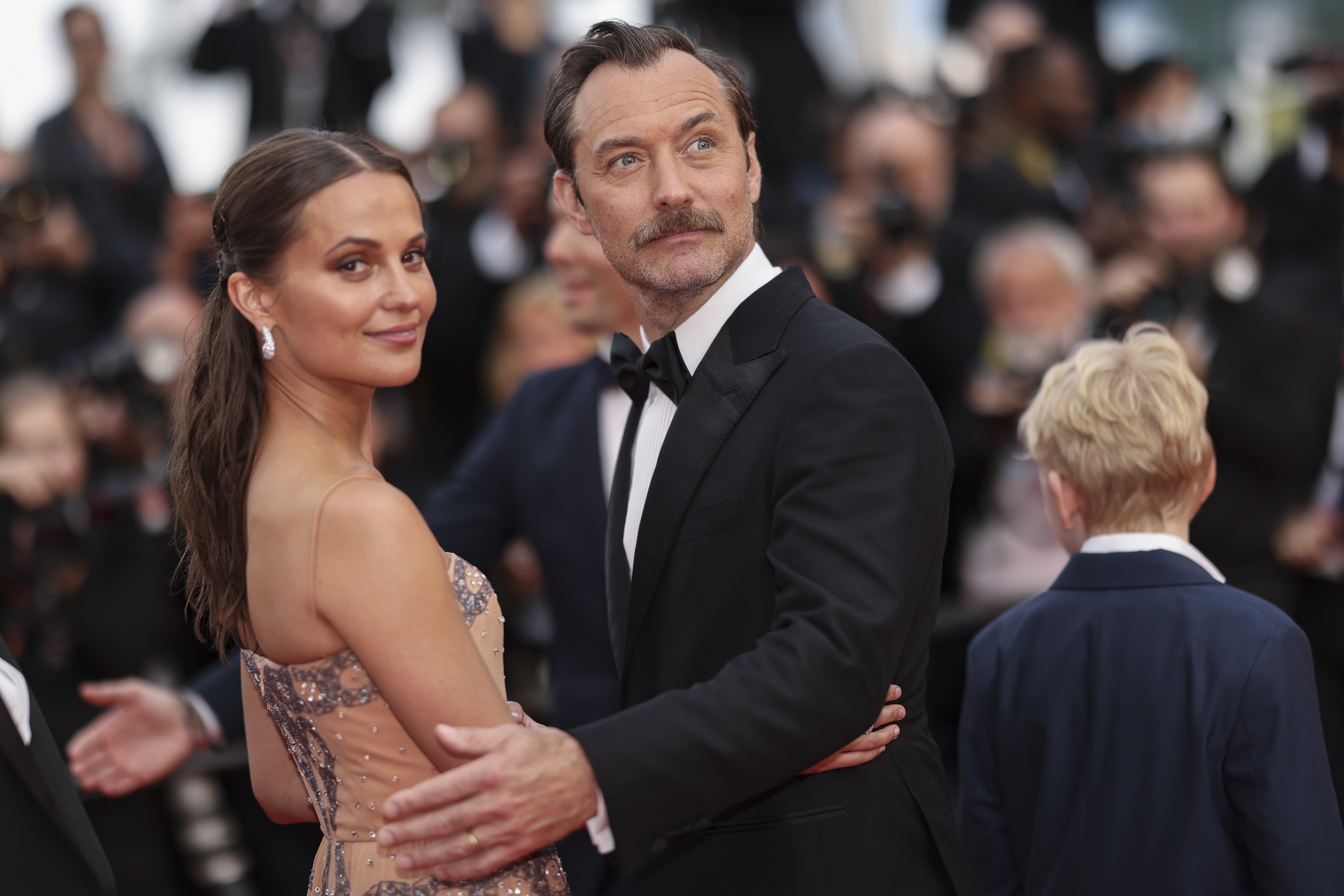 Jude Law and Alicia Vikander lead stars at premiere of Firebrand in Cannes