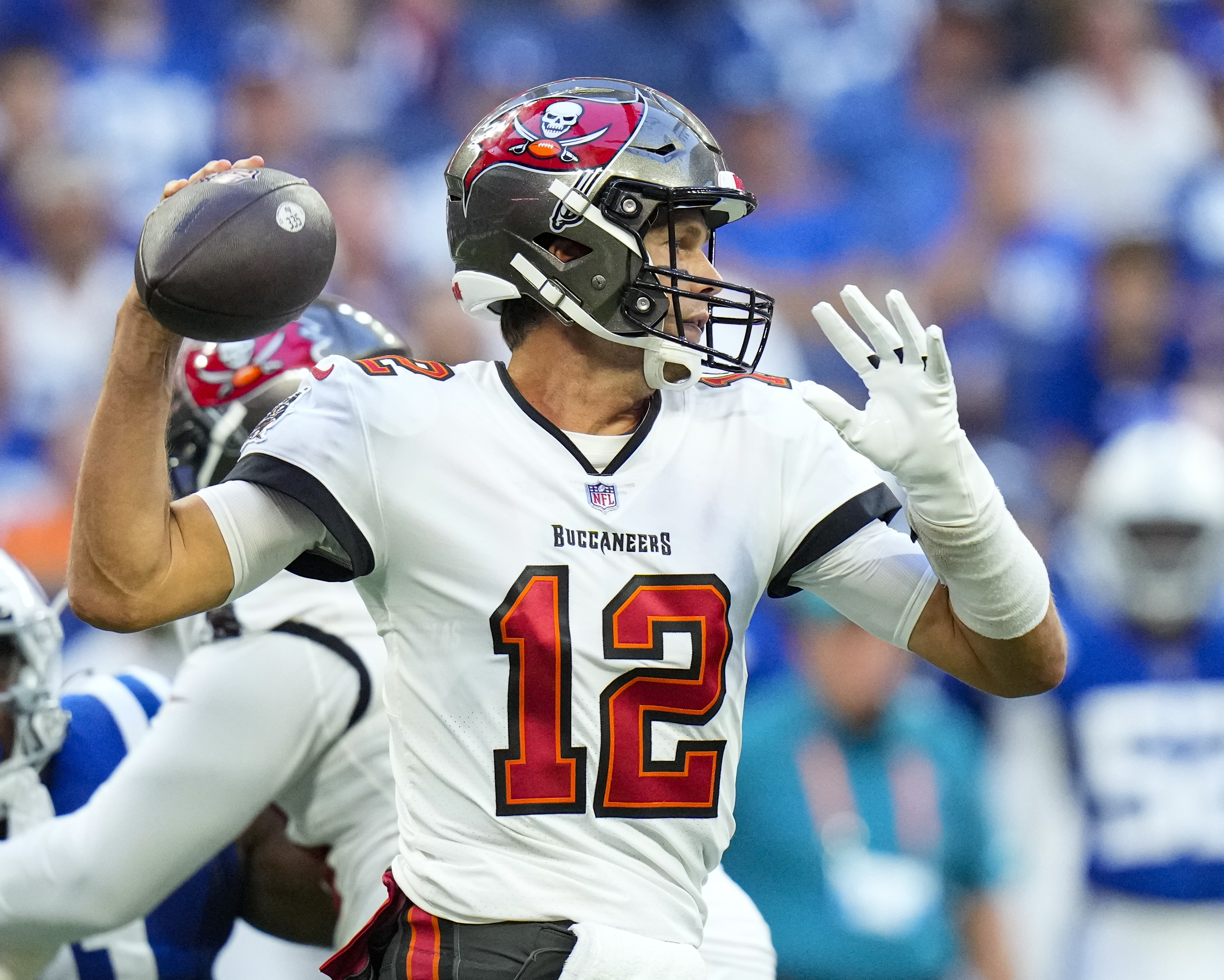 Julio Jones Comes Down With Ball From Tom Brady