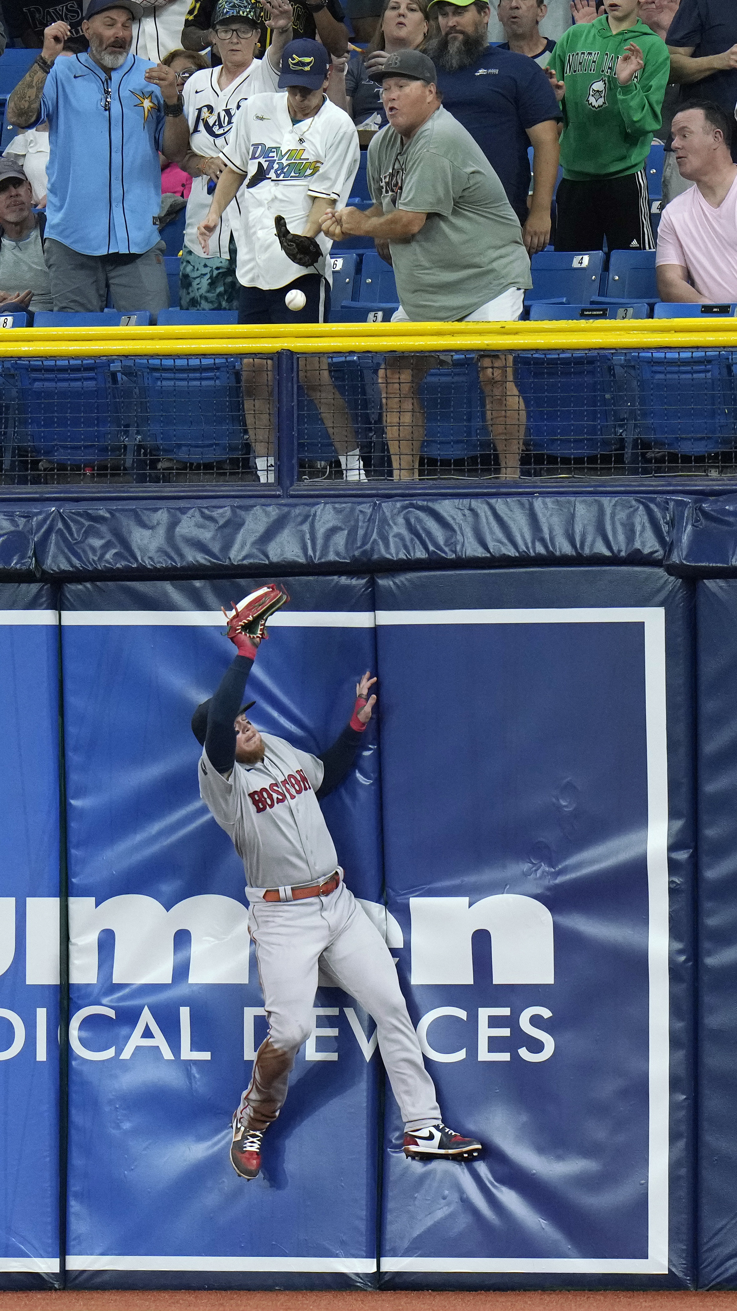 Randy Arozarena with some push ups after his double comes shy of a home run  : r/baseball