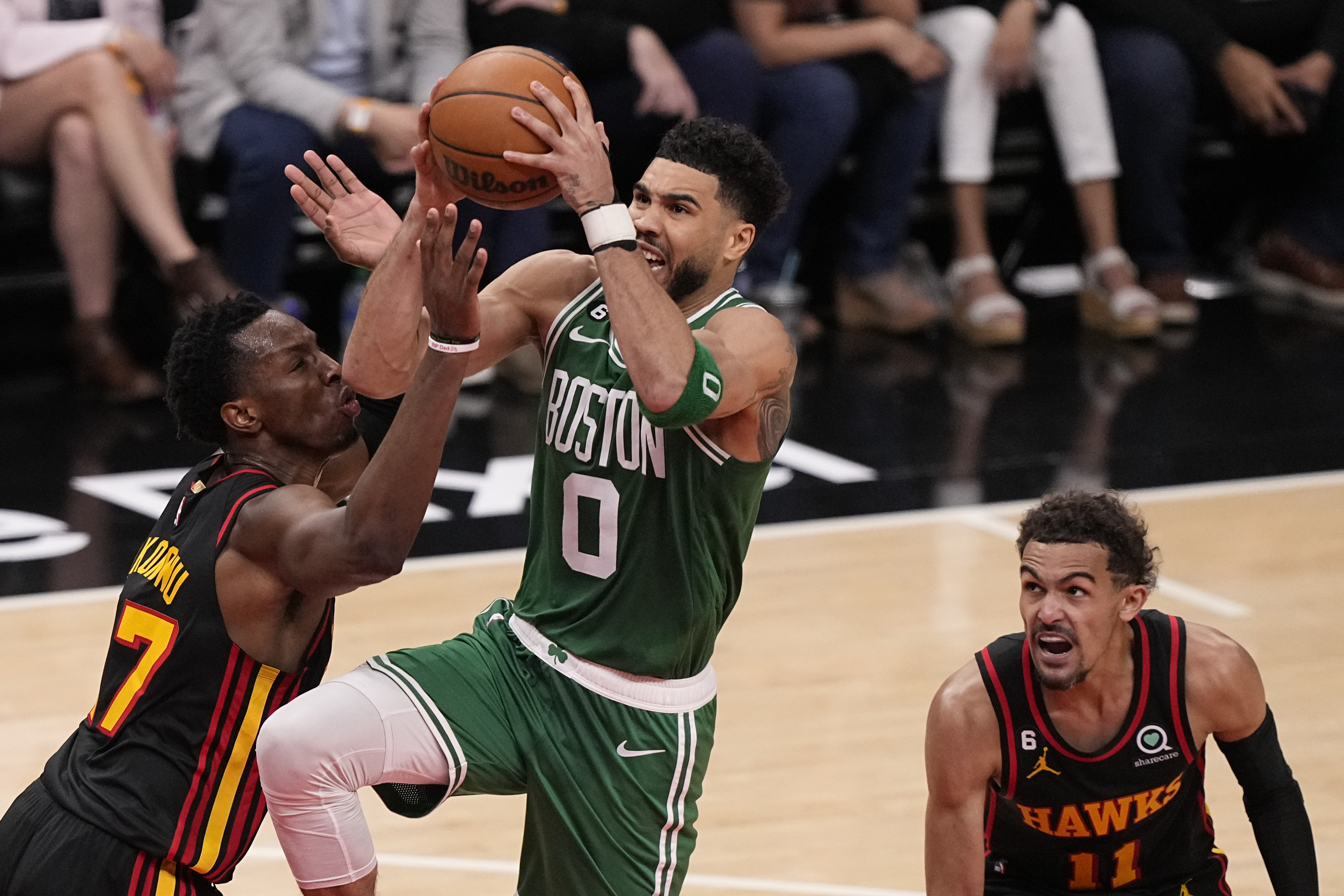 Young scores 32, Hawks beat Celtics 130-122 to close to 2-1