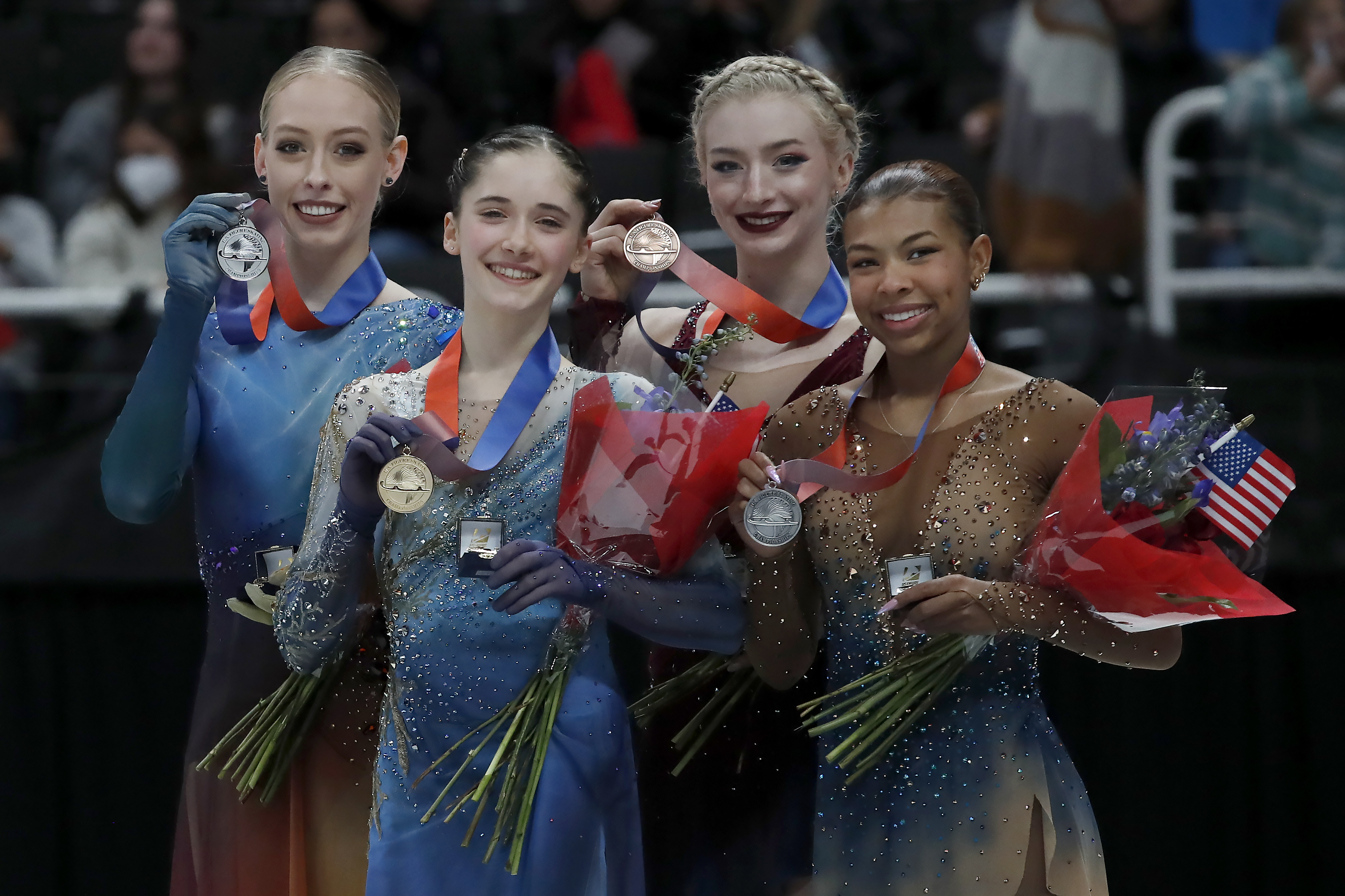 Isabeau Levito delivers for her psyche, U.S. figure skating with world  champs silver medal - NBC Sports