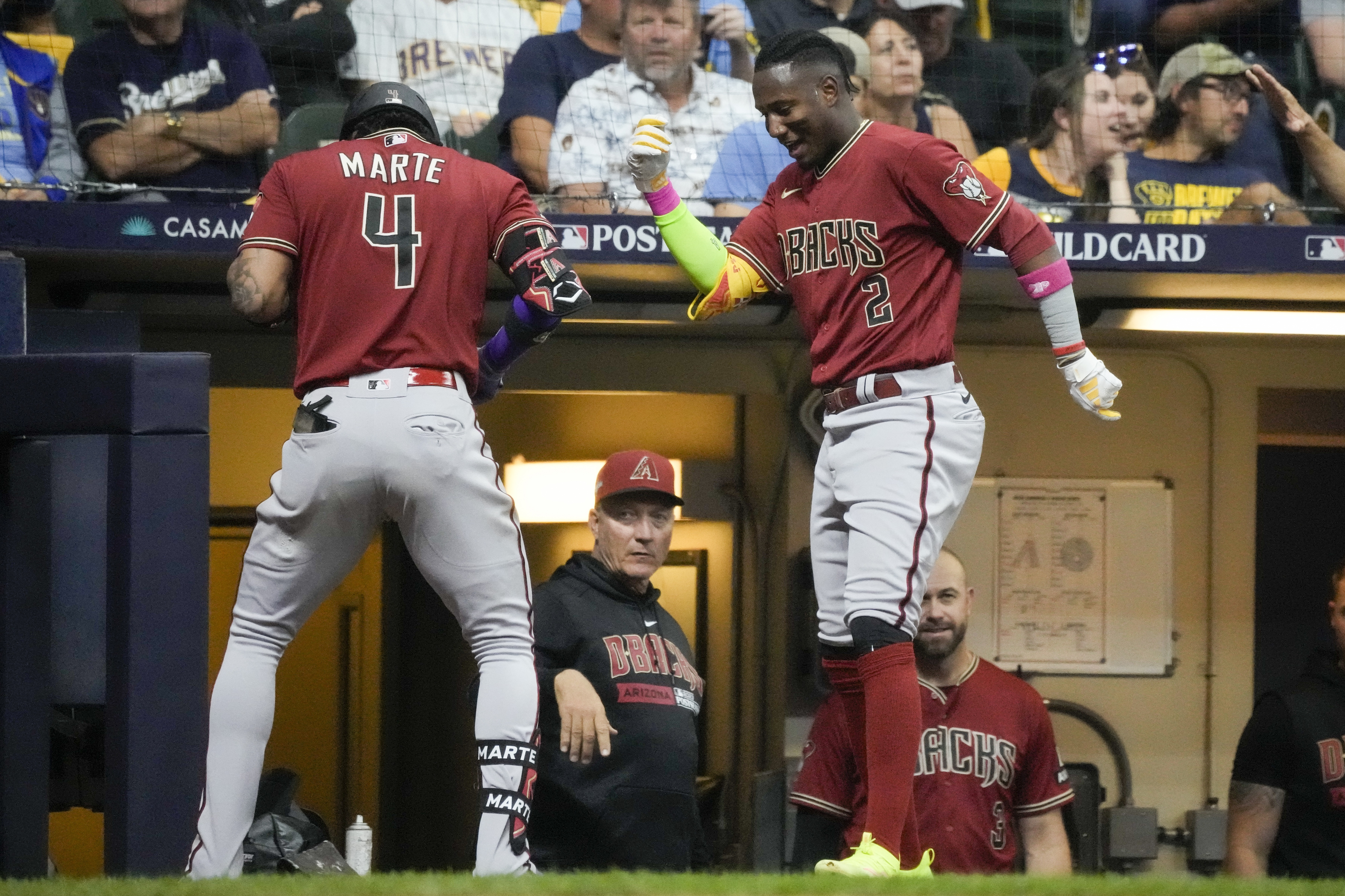 Diamondbacks hit Burnes hard to rally for 6-3 victory over Brewers in Wild  Card Series opener, Associated Press