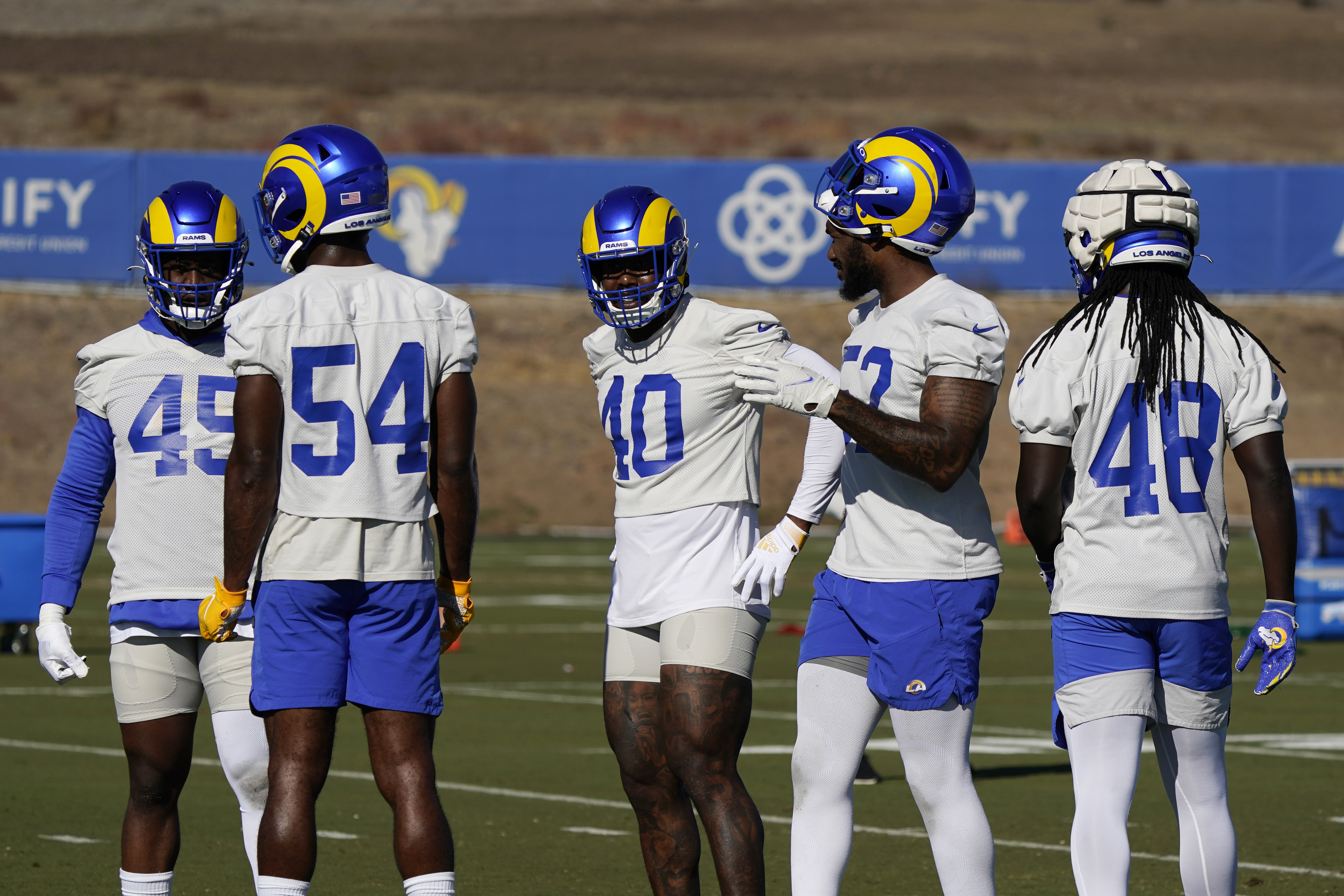 Greg Beacham on X: The Rams' and Chargers' locker rooms at SoFi