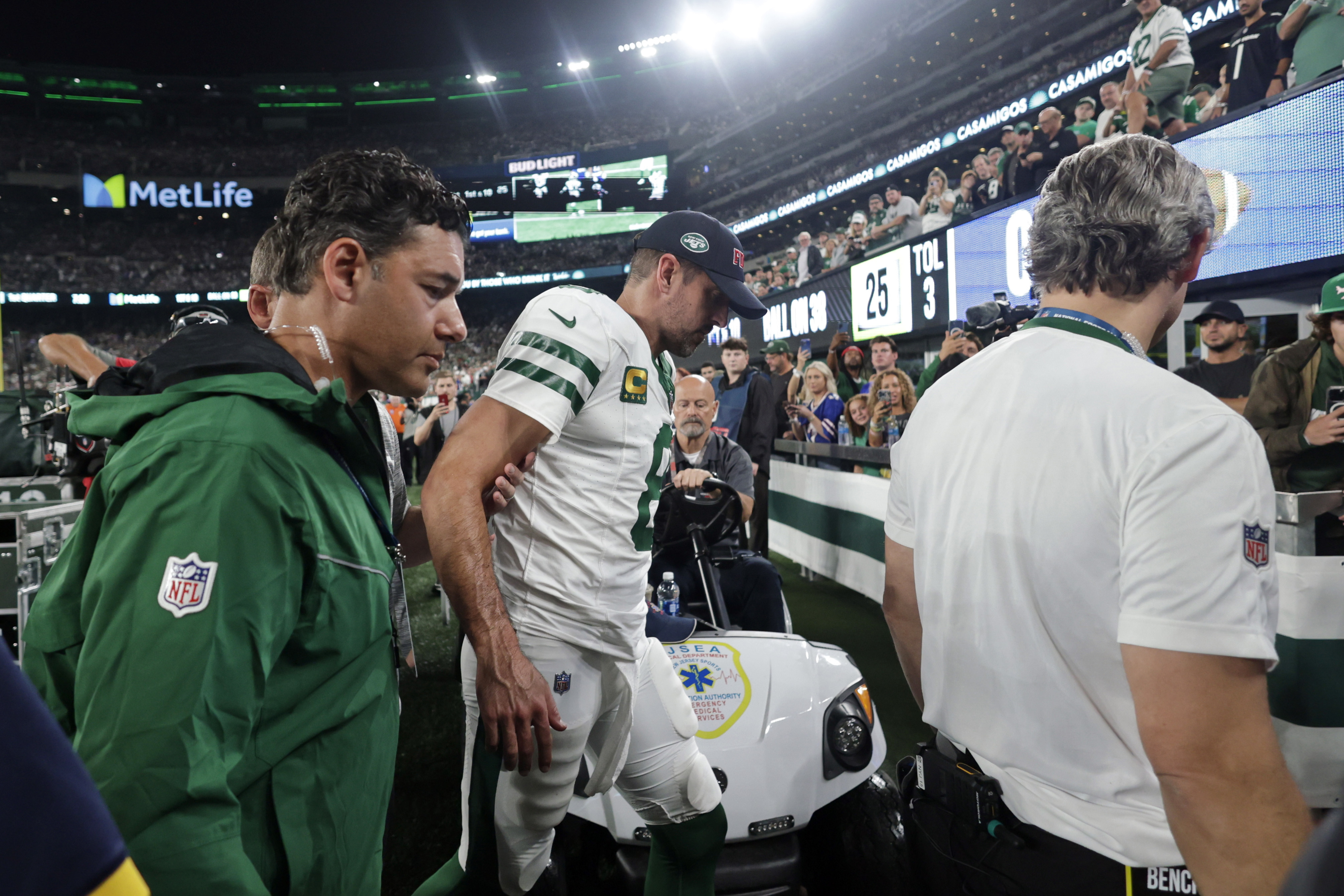 New York Jets 22-16 Buffalo Bills LIVE RESULT: MRI reveals Aaron