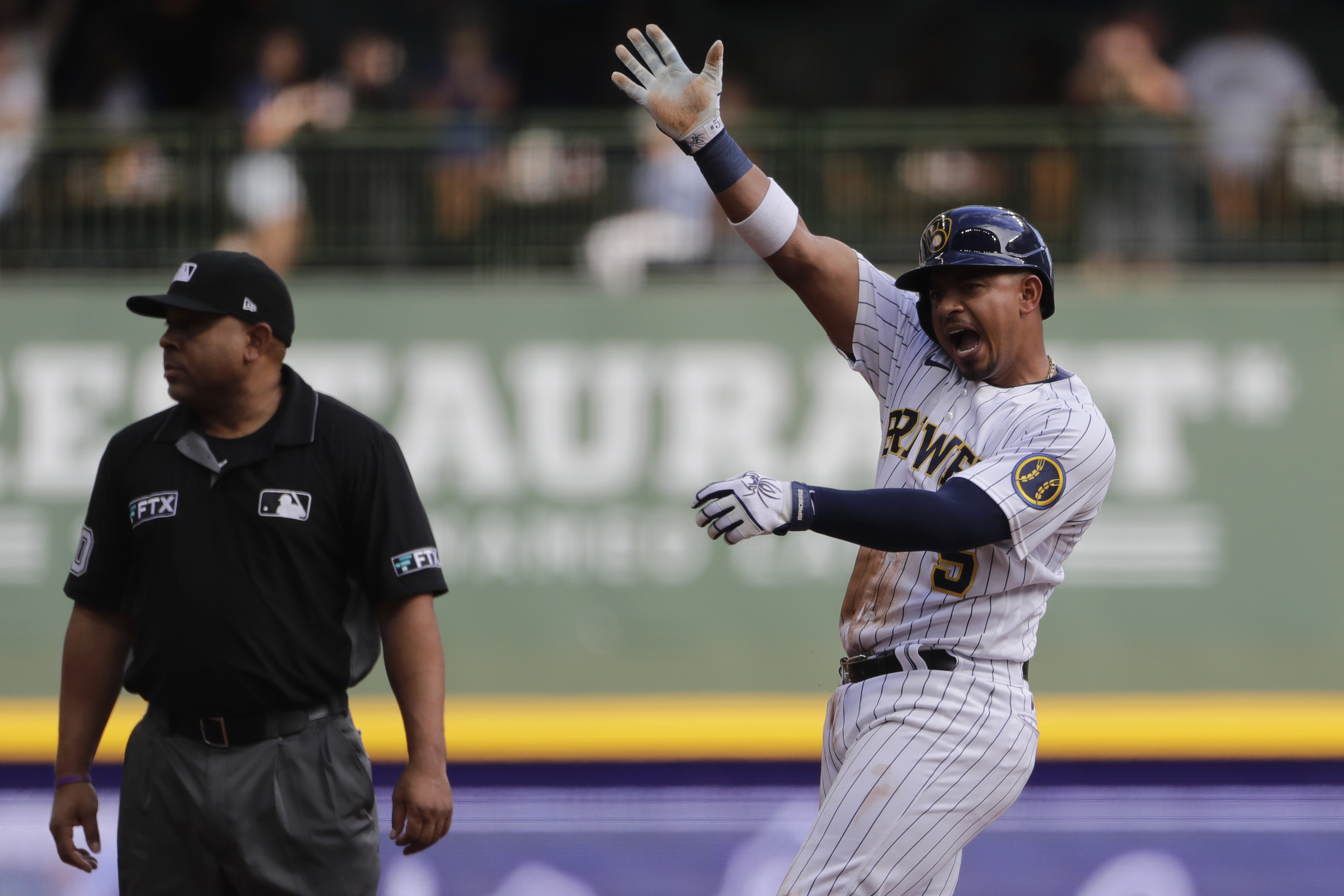 Brewers' Peralta tops players for Monday, Aug. 7; Mets' Alonso