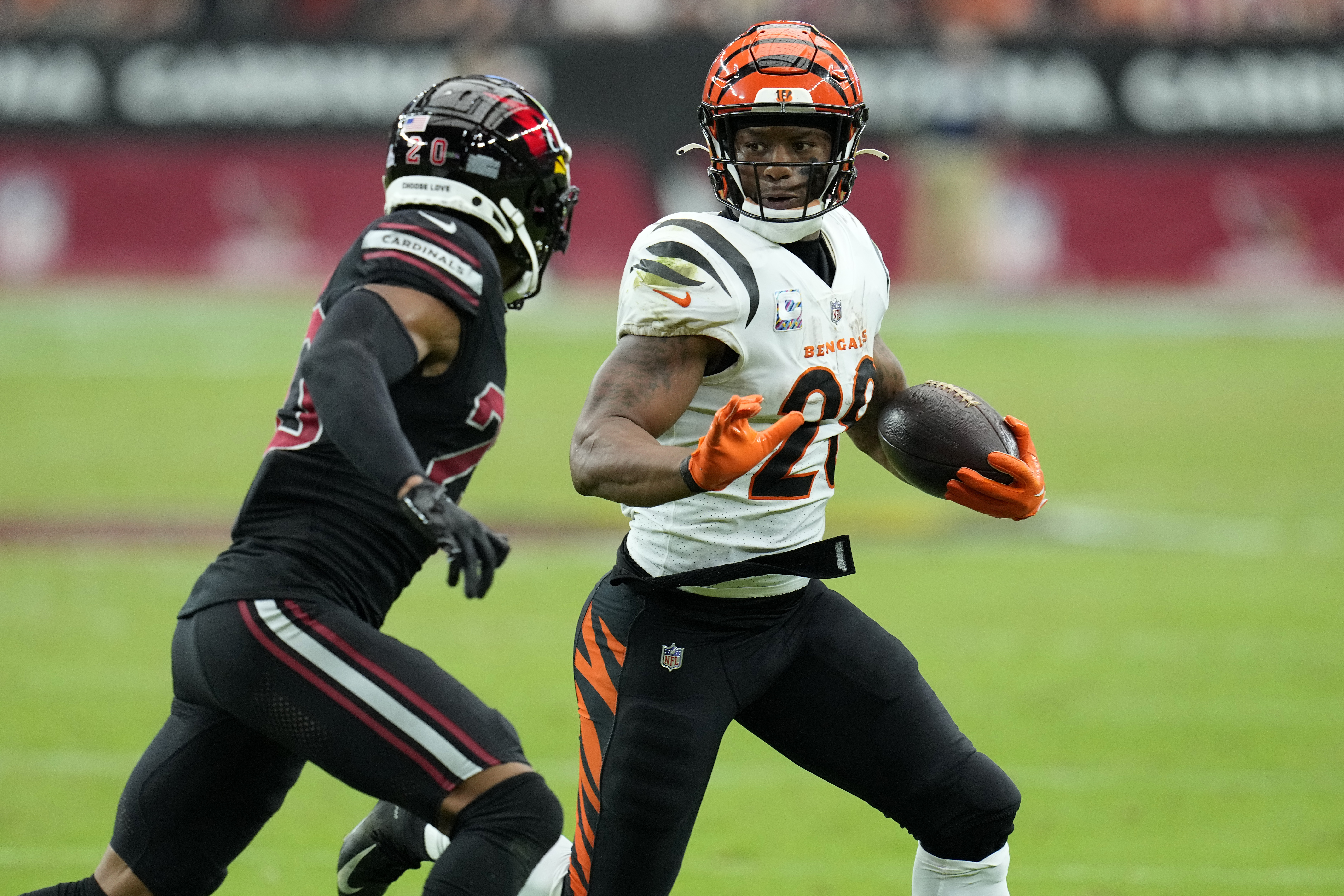 Wide receiver Higgins surprise inactive against Bengals