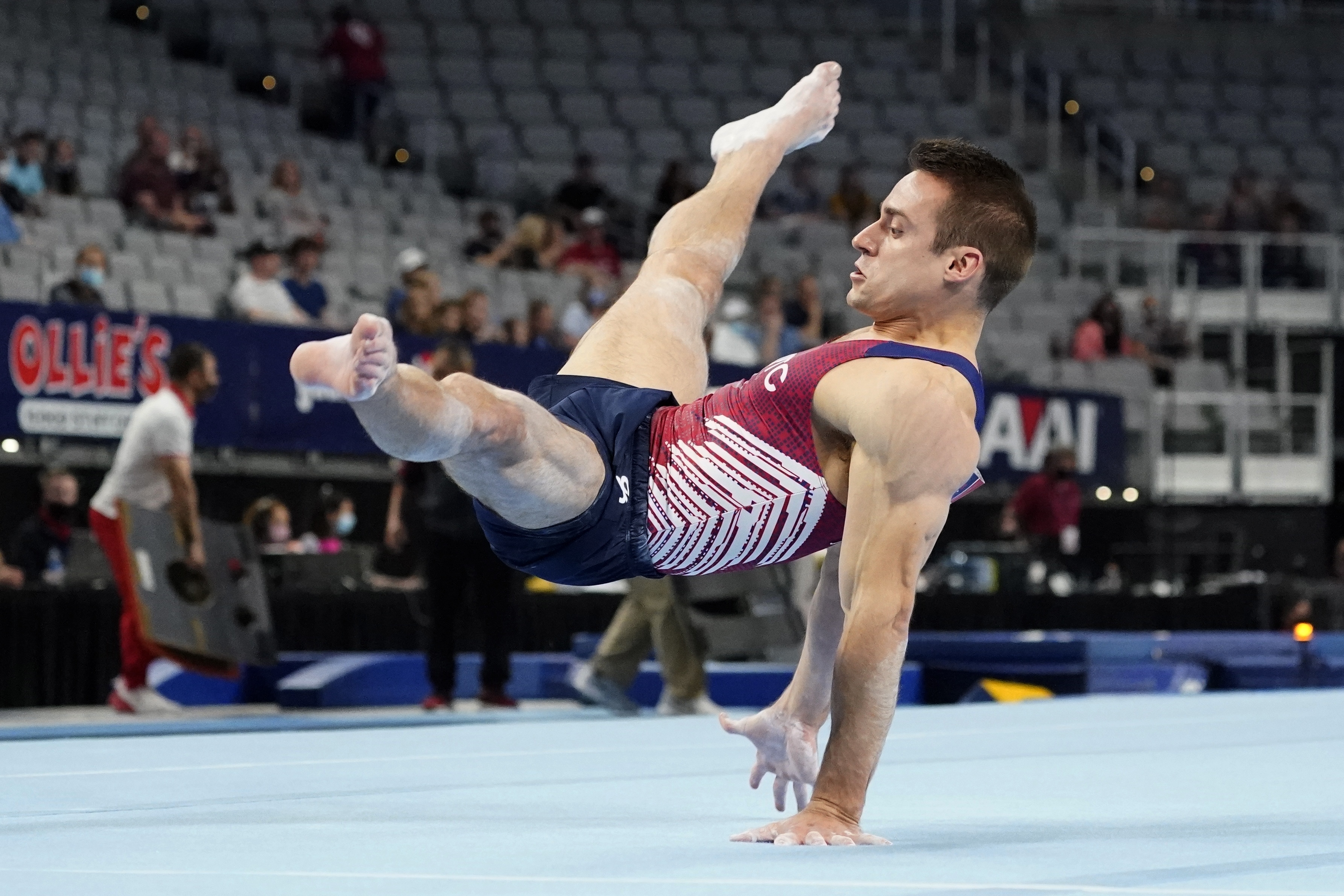 Malone wins first US gymnastics title with Tokyo in sight