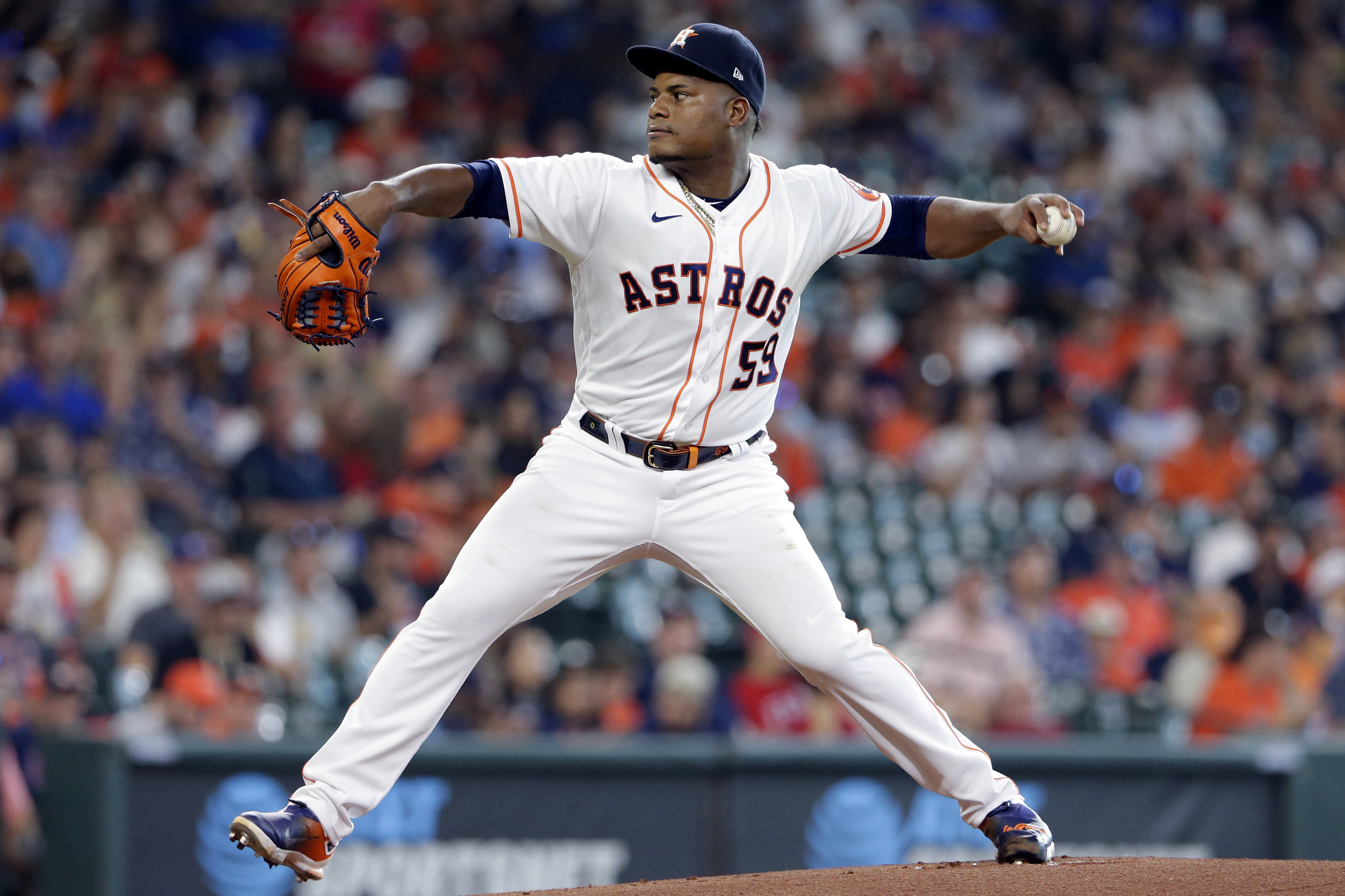 Houston Astros' Framber Valdez Throws No-No