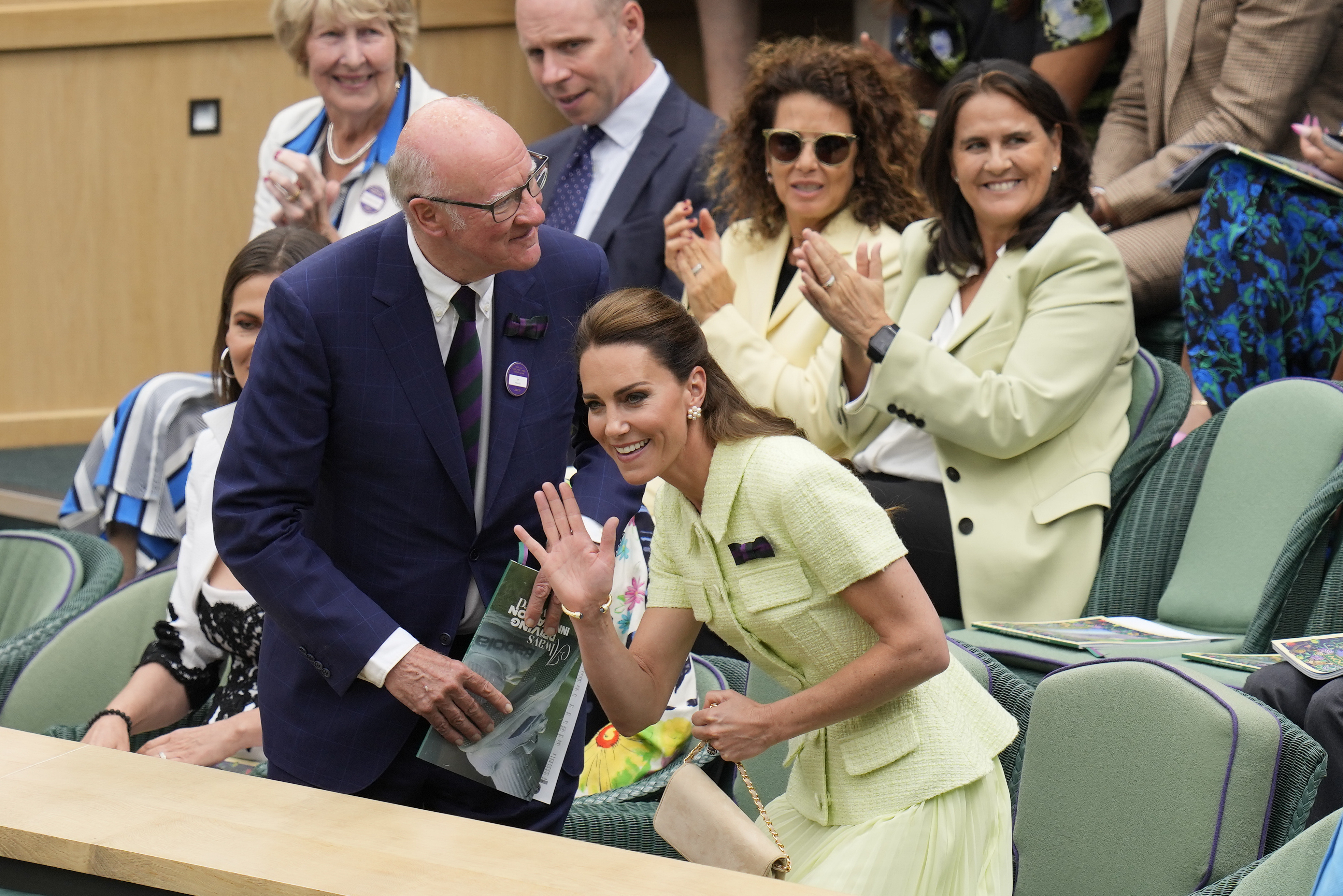 Kate watching Wimbledon ladies' singles final from Royal Box