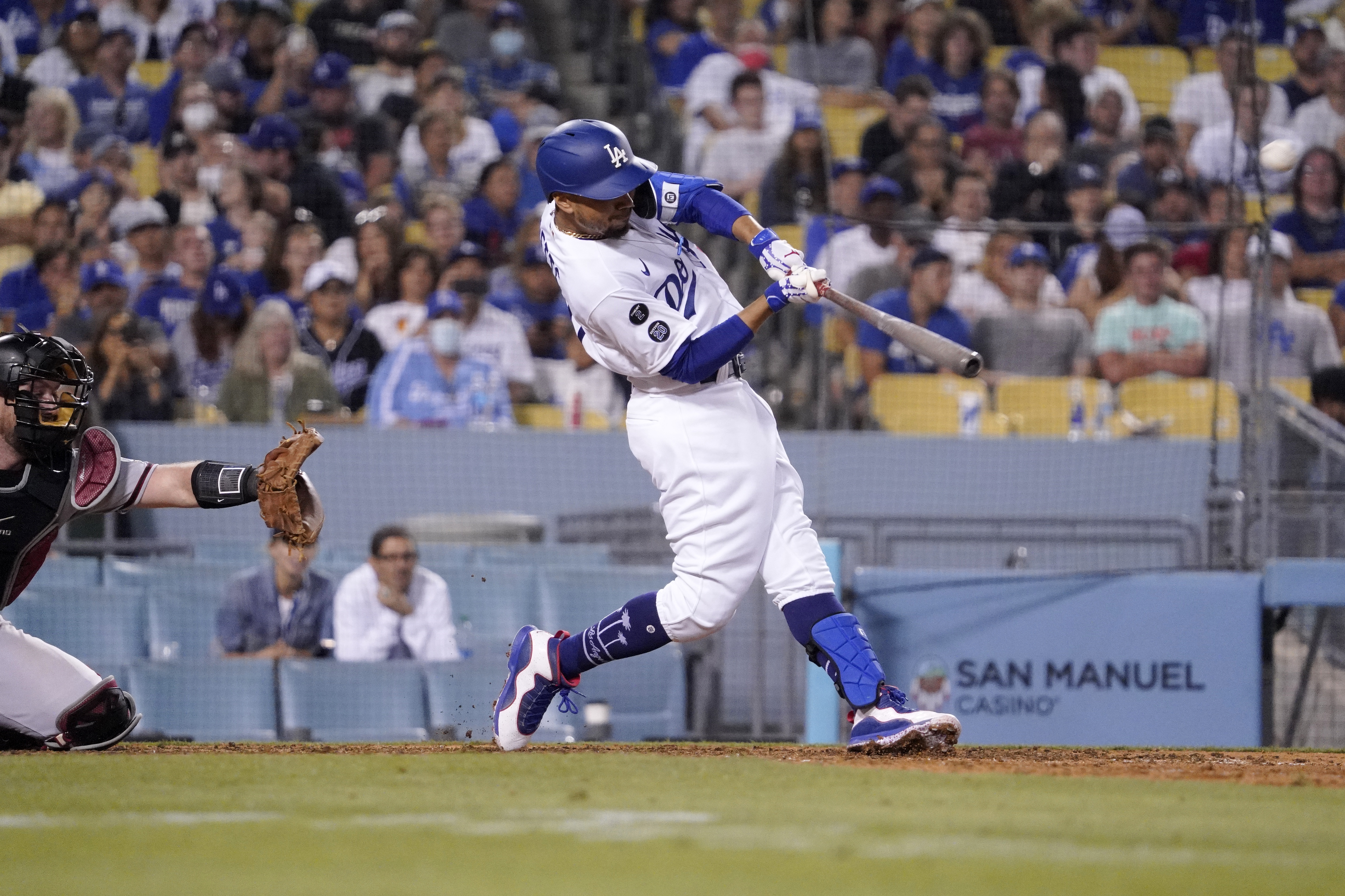 Dodgers' A.J. Pollock replaced by Matt Beaty after 0 for 11 - Los