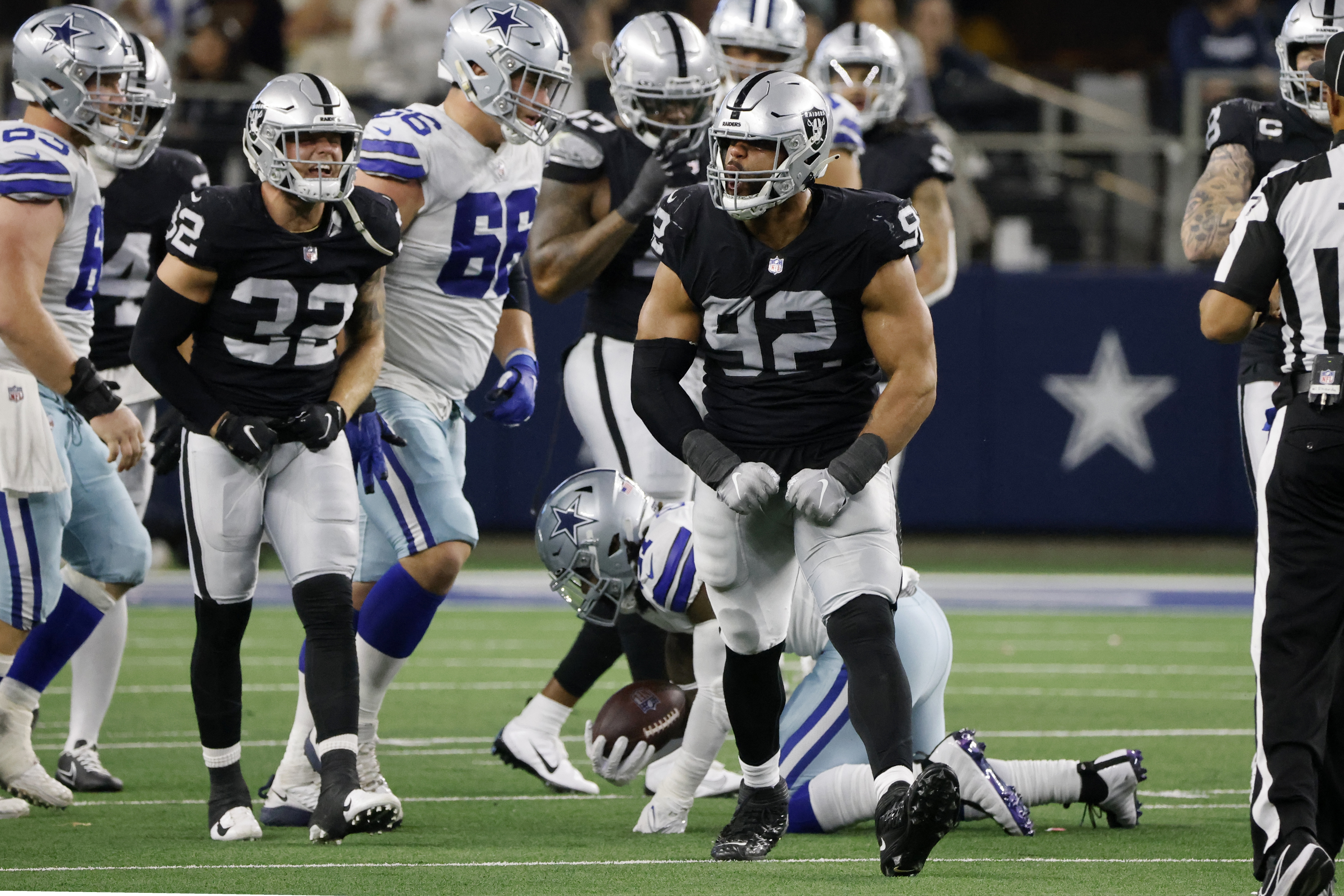 Raiders 36-33 Cowboys: Raiders vs Cowboys: Thanksgiving Football Game Score  and highlights