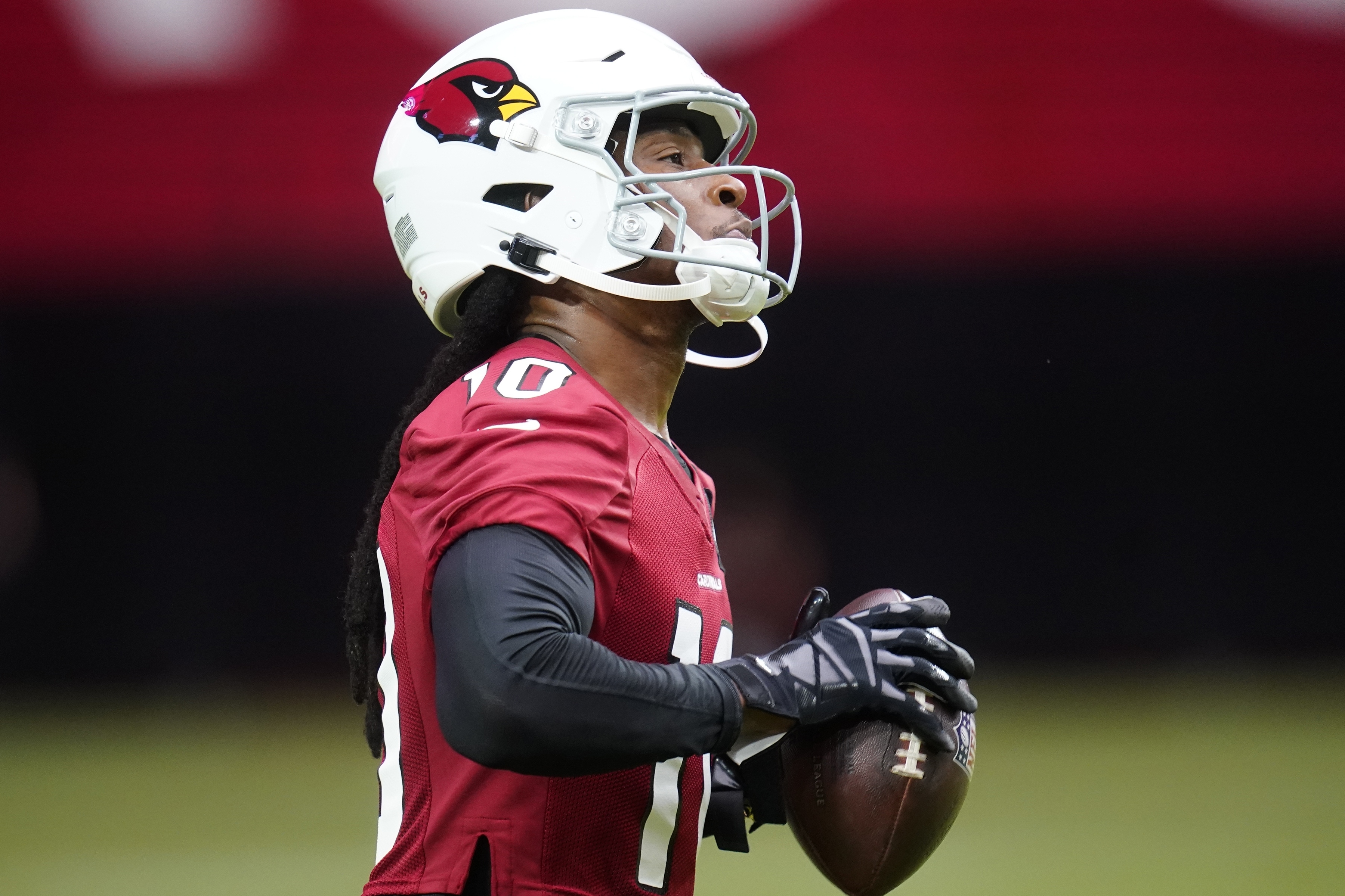 Deandre Hopkins Arizona Cardinals Mini Helmet Card Display