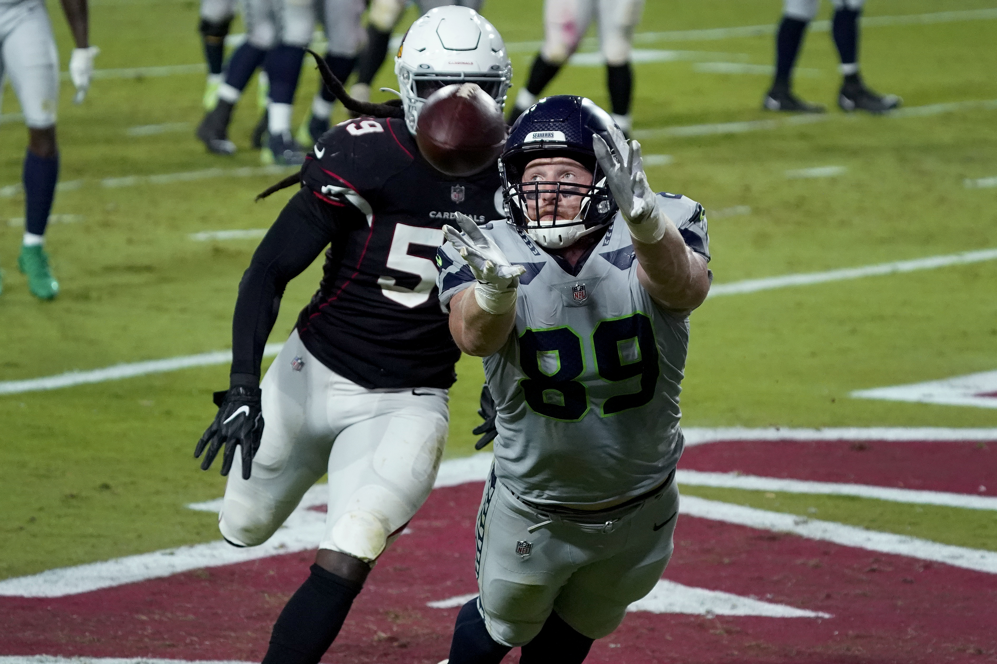 Seattle Seahawks wide receiver DK Metcalf vs. Arizona Cardinals cornerback Patrick  Peterson on 'Thursday Night Football'