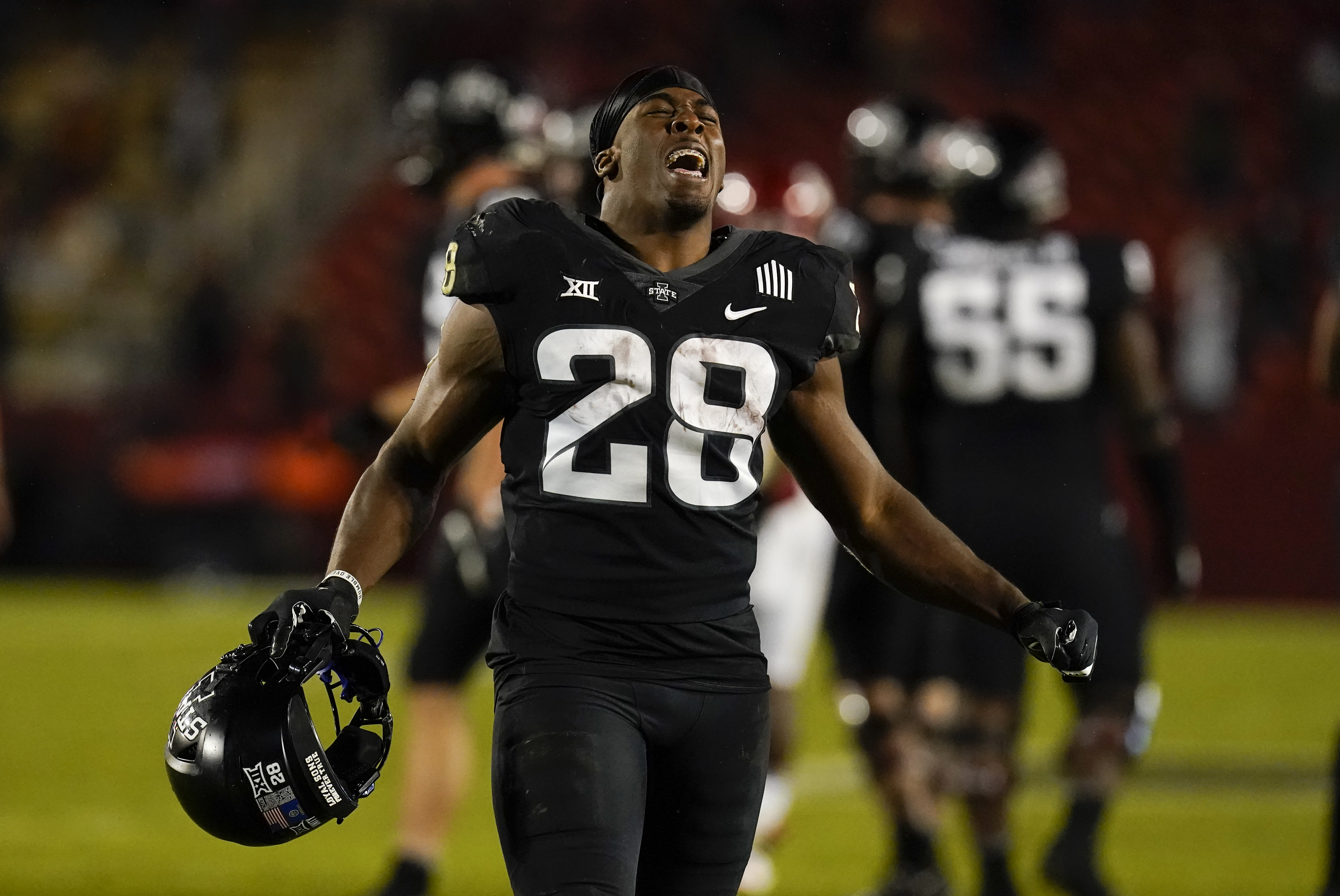 Black iowa state football sales jersey