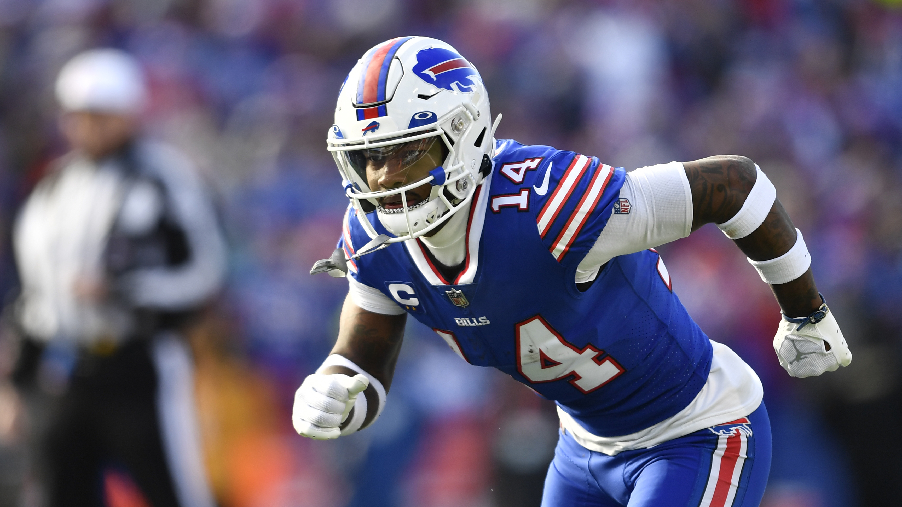 Official Visor Photo of Bills QB Josh Allen Causes a Stir