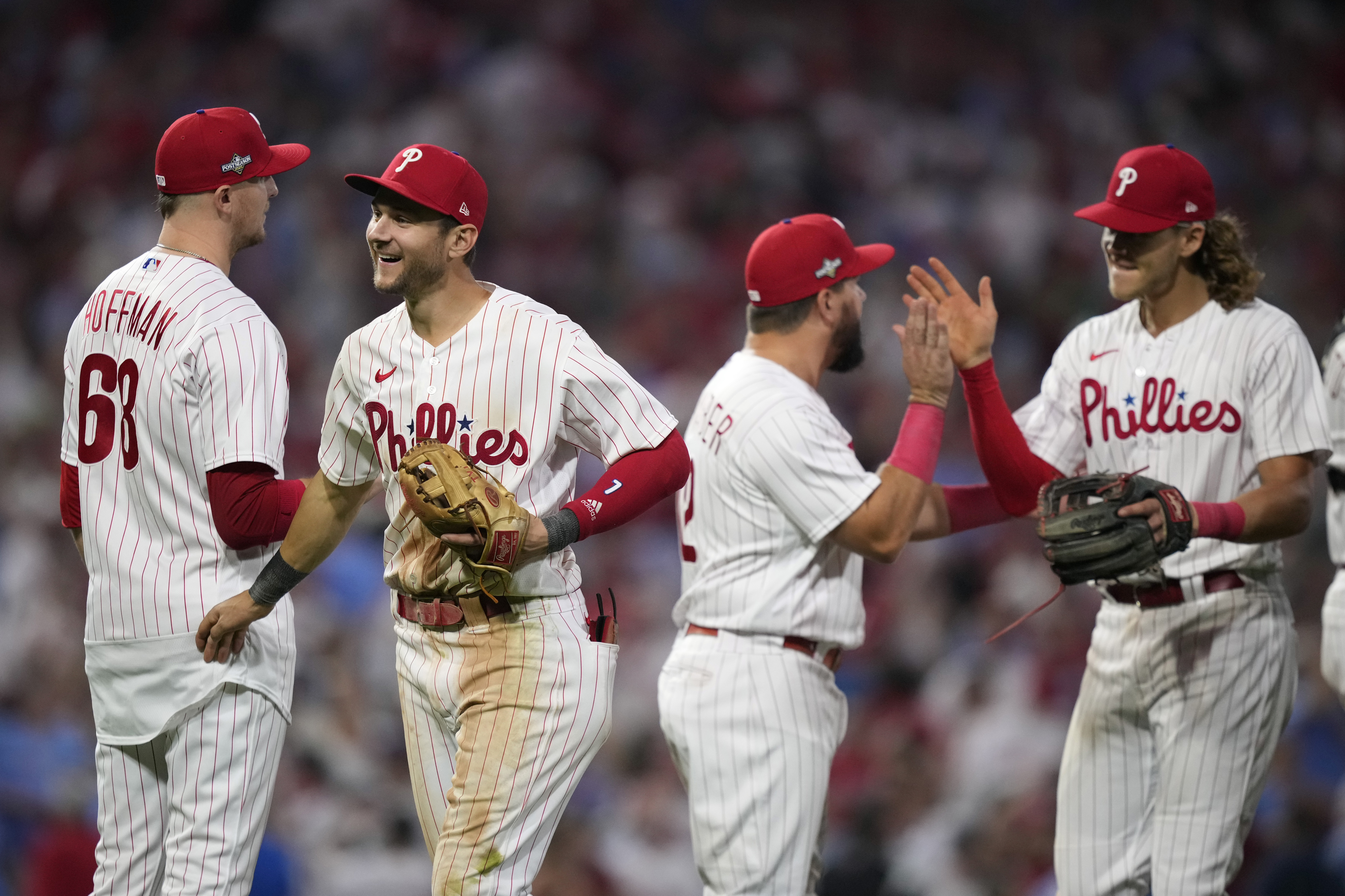 Harper homers, Phillies shut down slugging Braves 3-0 in Game 1 of NLDS -  ABC News