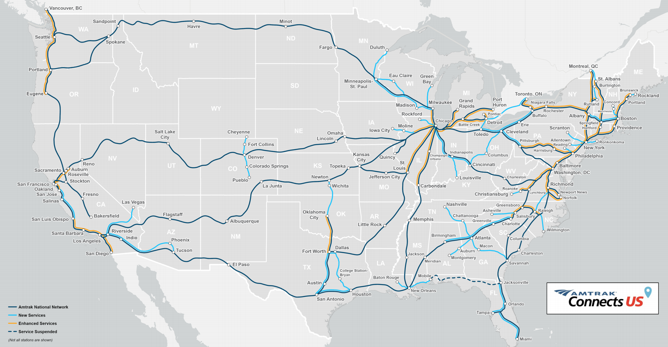 Amtrak pitches new improved train routes including Detroit to Toronto