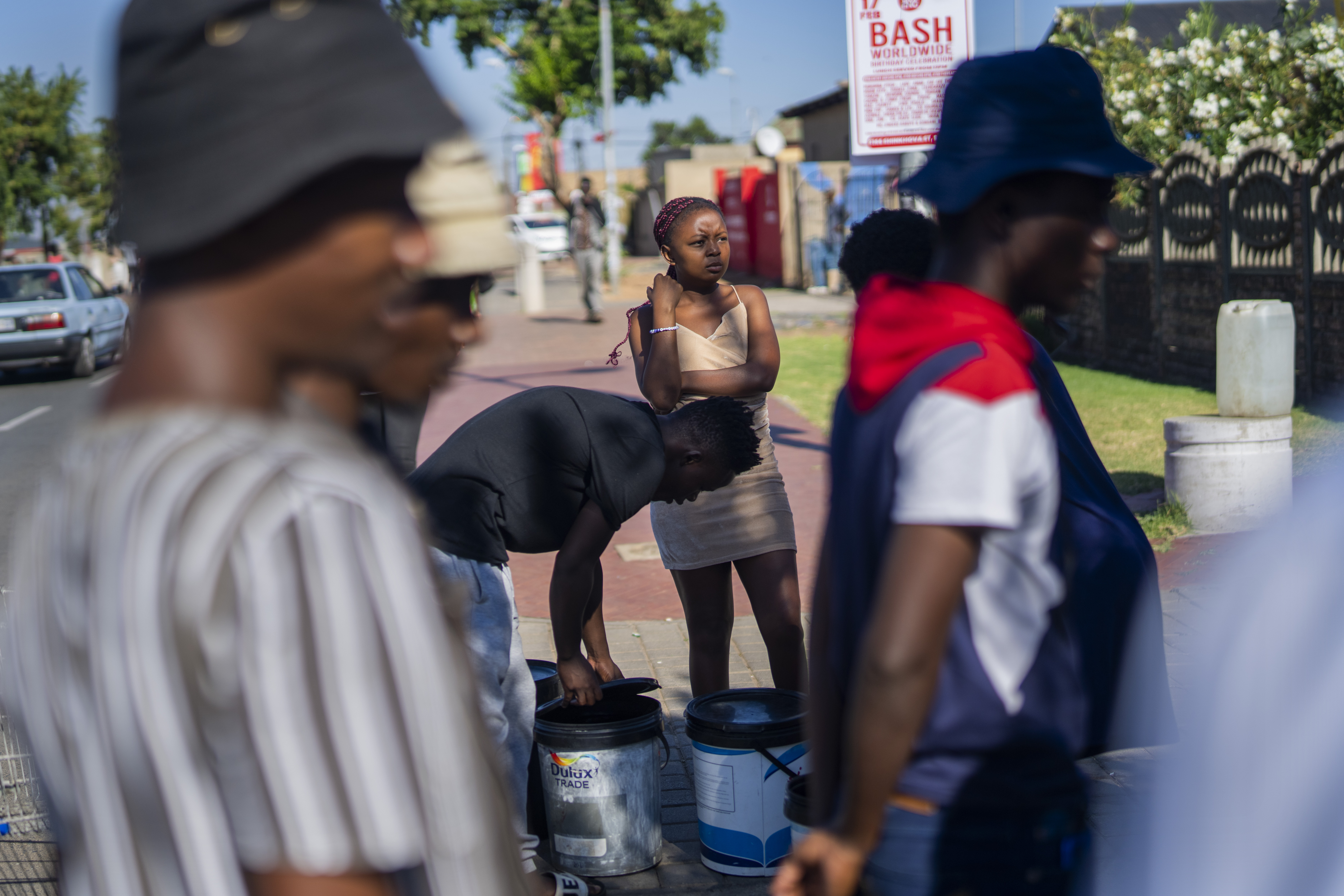 Taps have run dry across South Africa's largest city in an unprecedented  water crisis