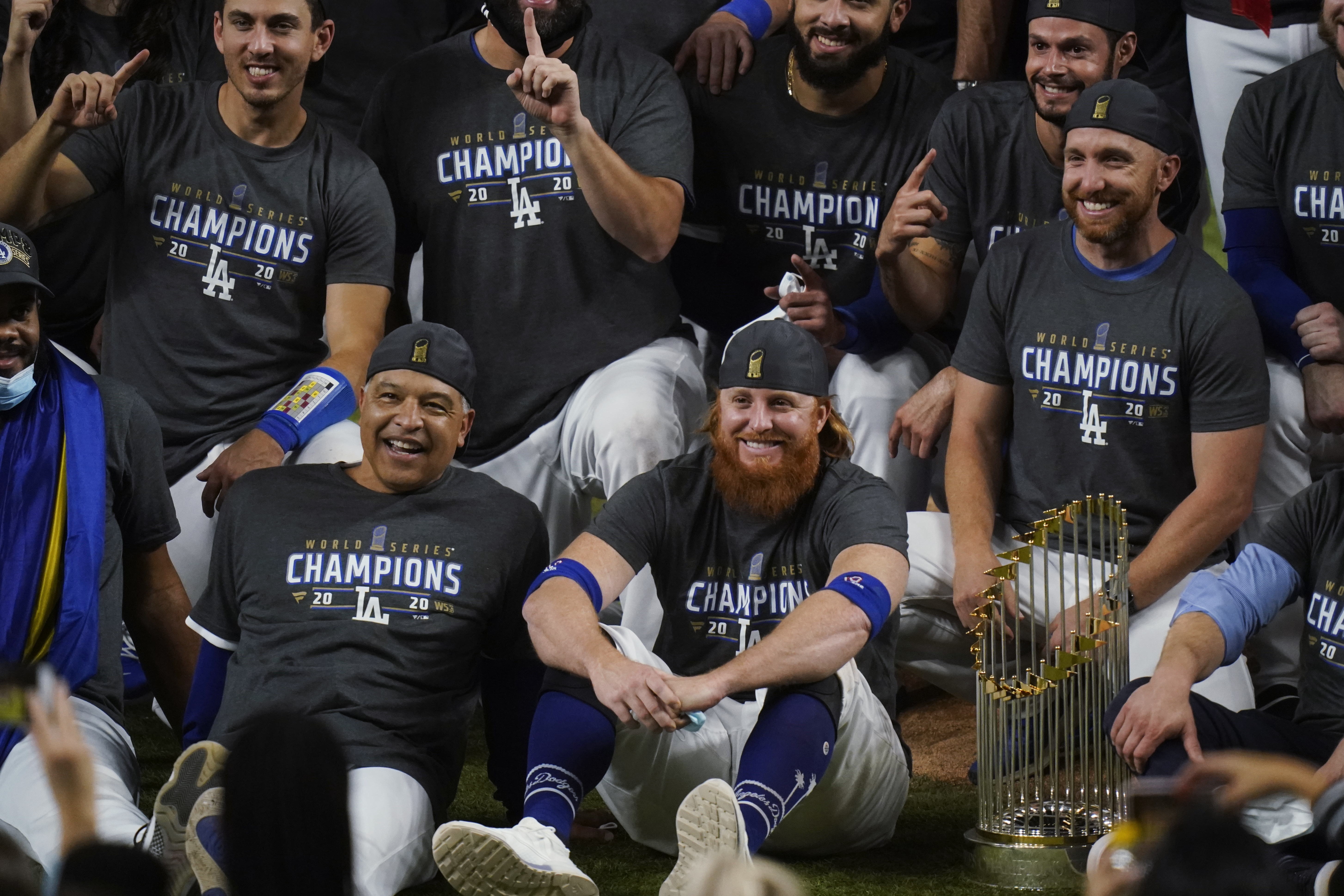 LA Dodgers 2020 World Series Champions Trophy Ornament