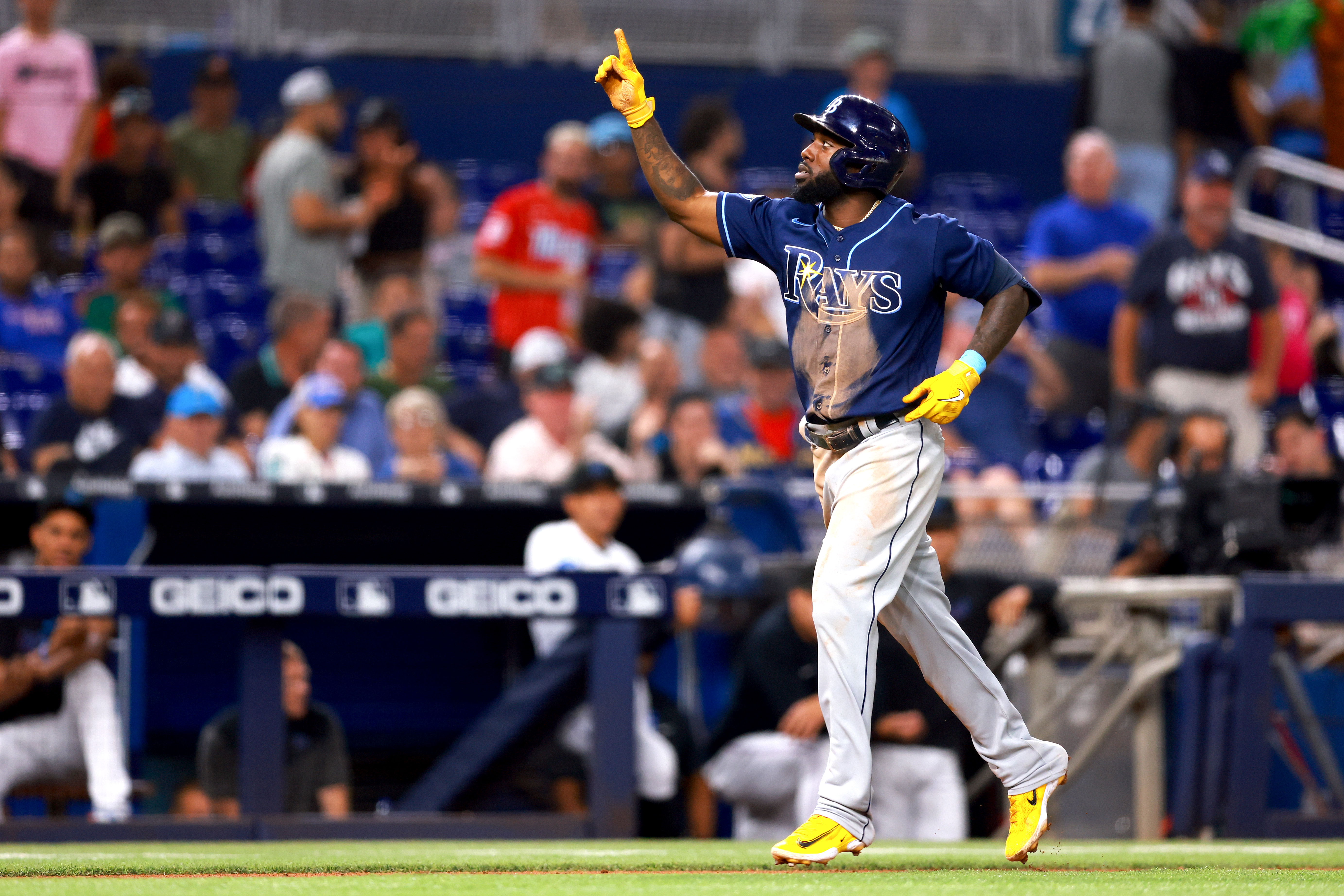 Jazz Chisholm Jr. #2 of the Miami Marlins bats in the game against News  Photo - Getty Images