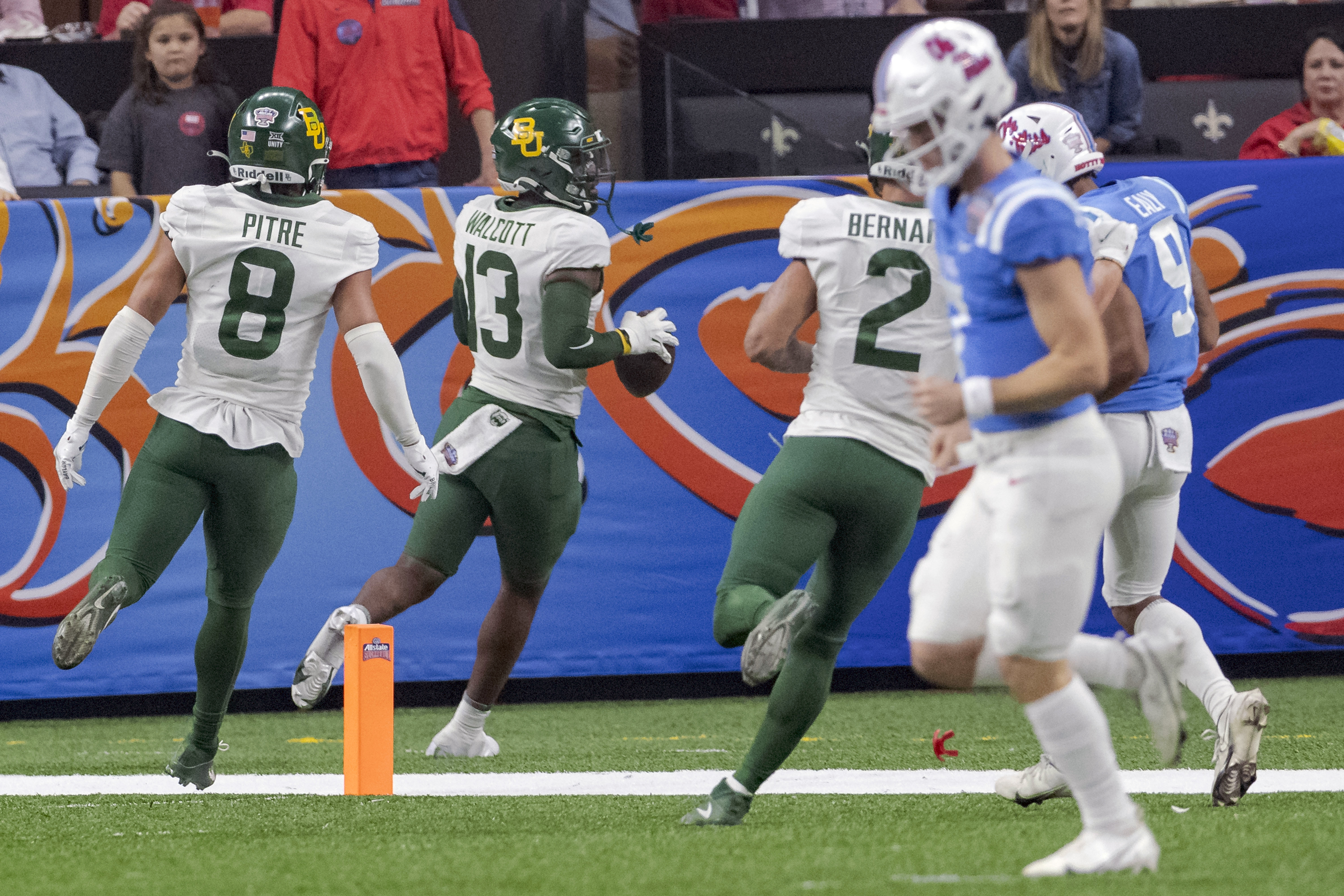 Ole Miss Rebels running back Jerrion Ealy runs during the Allstate