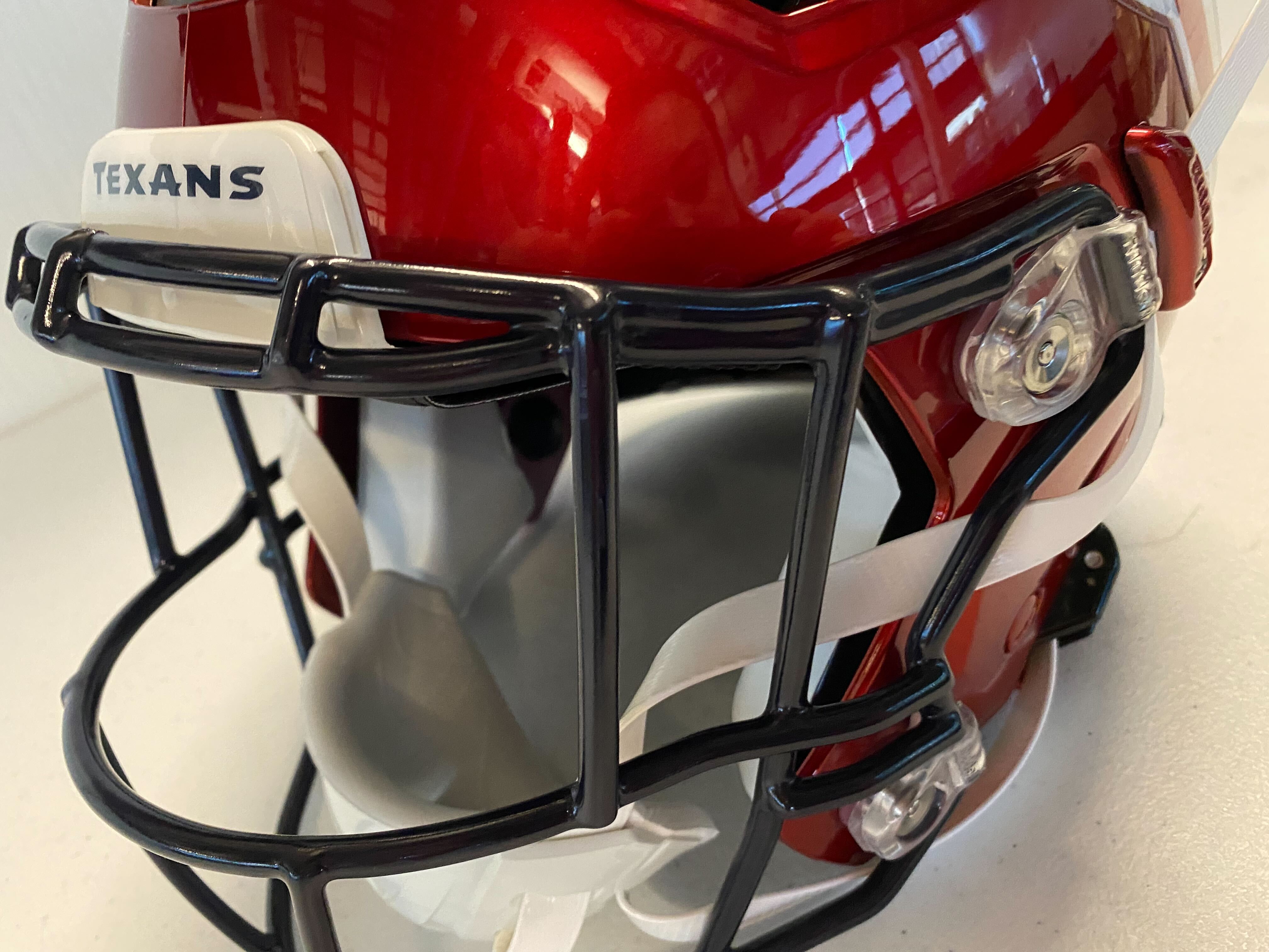 Texas will wear red helmets three times, the most allowed by NFL