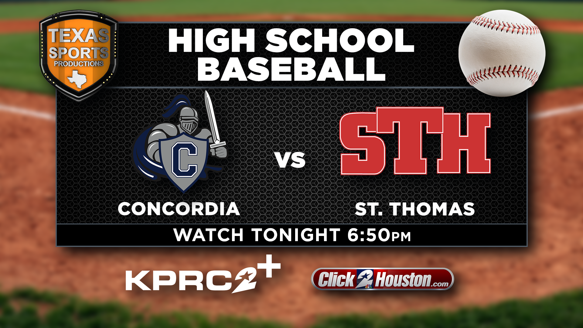 WATCH TONIGHT The Concordia Lutheran HS baseball team takes on St