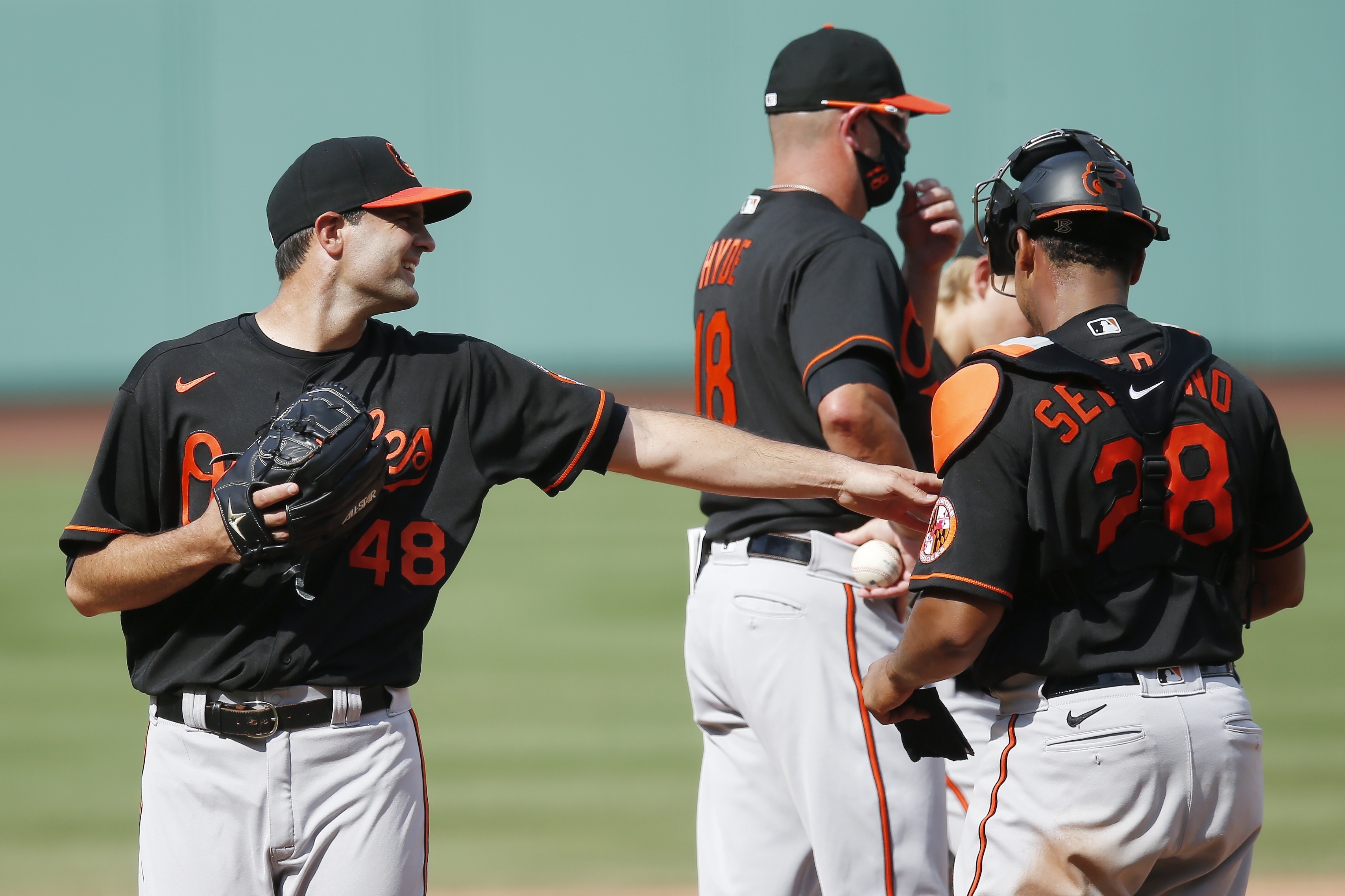 Hanser Alberto - Orange Spring Training Alternate Jersey: Game