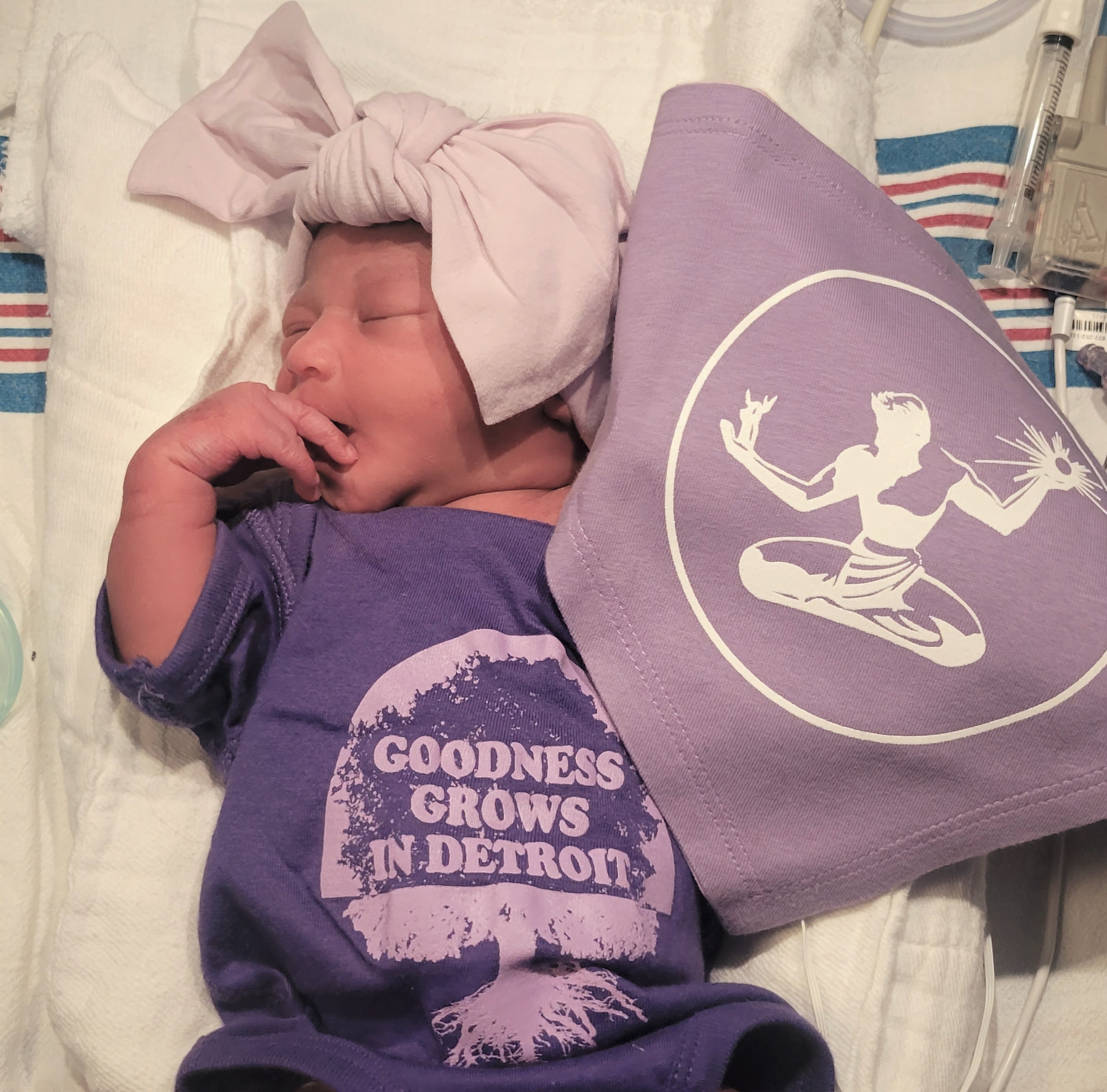 Photos: Hospitals dress adorable newborns in Detroit gear for 313 Day